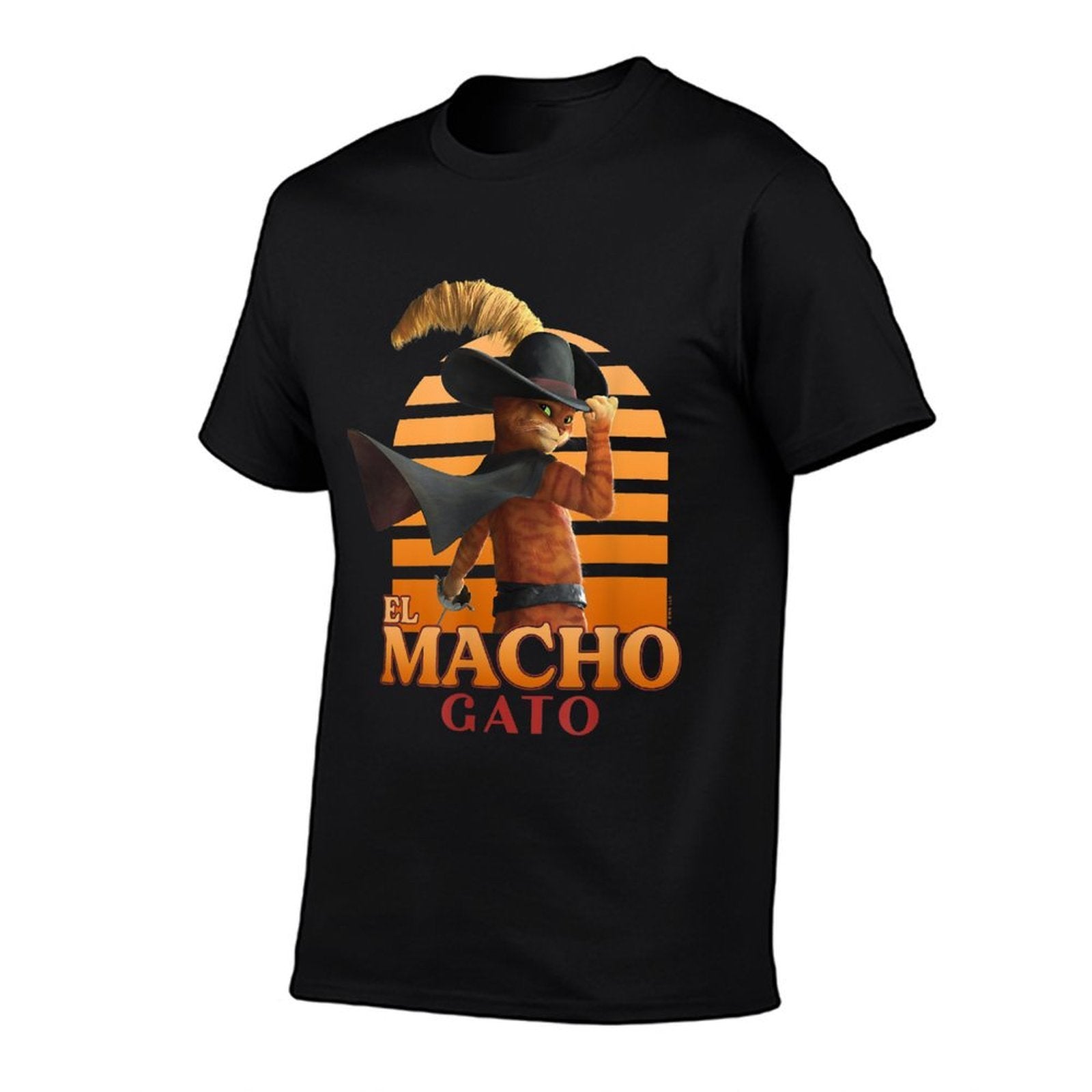 DreamWorks Puss In Boots The Last Wish El Macho Gato Logo  Cotton T-Shirt