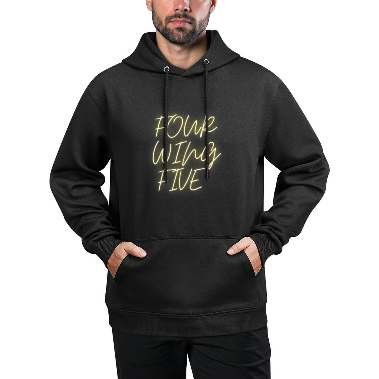 Enneagram 4w5 Type 4 Wing 5 Individualist Sparkle Script Easy Care Hoodie