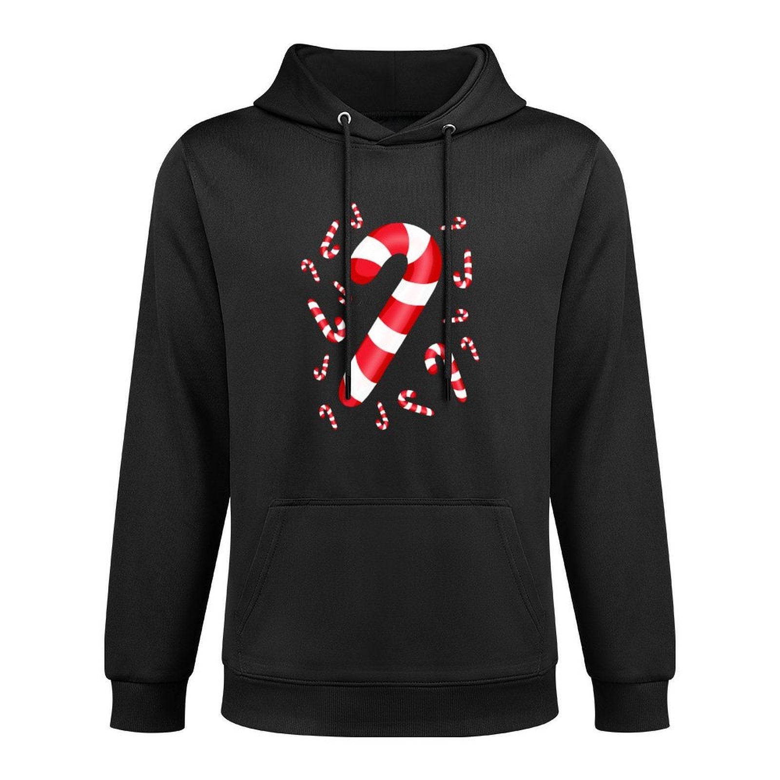 Cute Christmas Candy Cane Candy Xmas Costume Men Women Kids Customizable Surface Hoodie