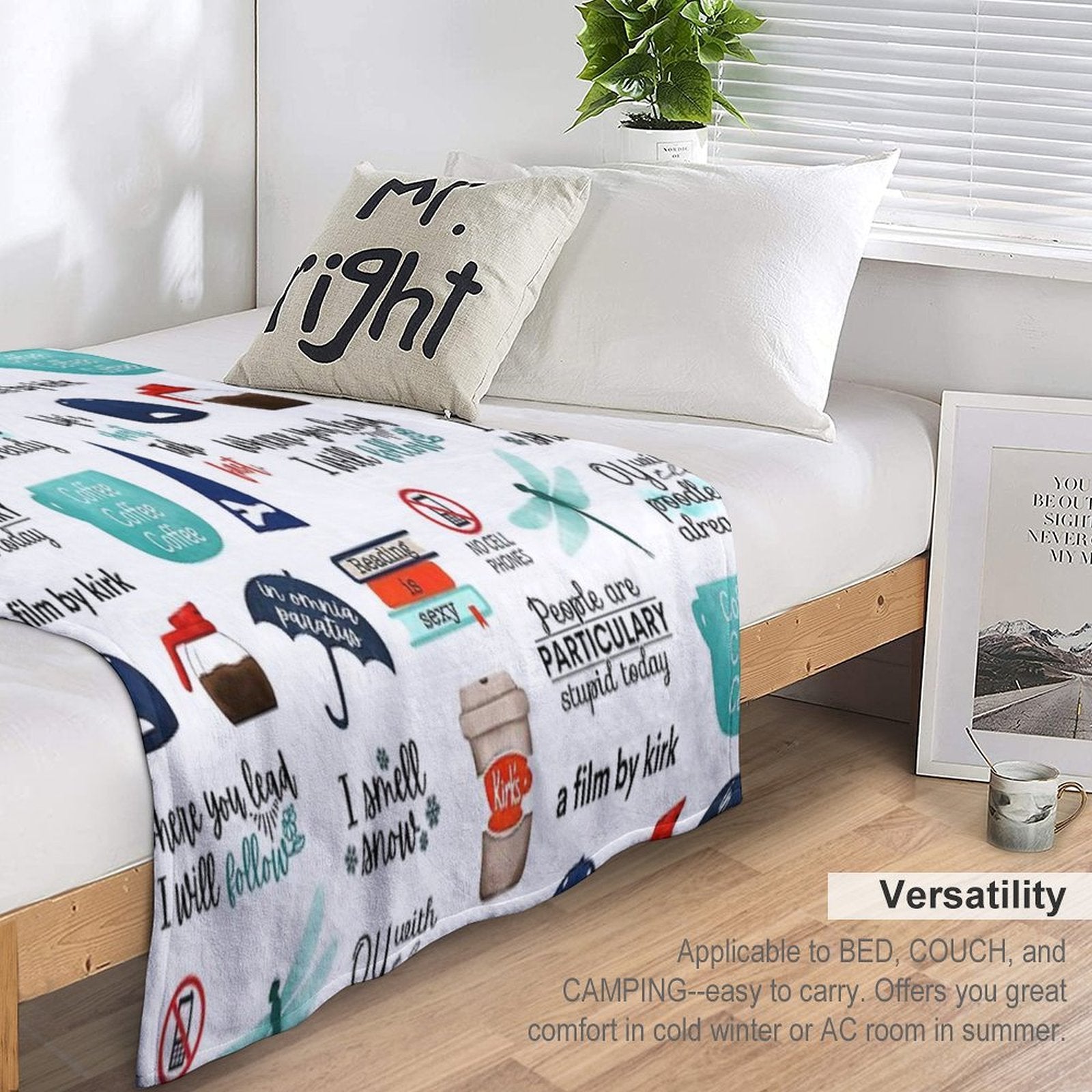 Bigger Sticker Pack I Smell Snow, In Omnia Paratus, A Film by Kirk All-season Throw Blanket