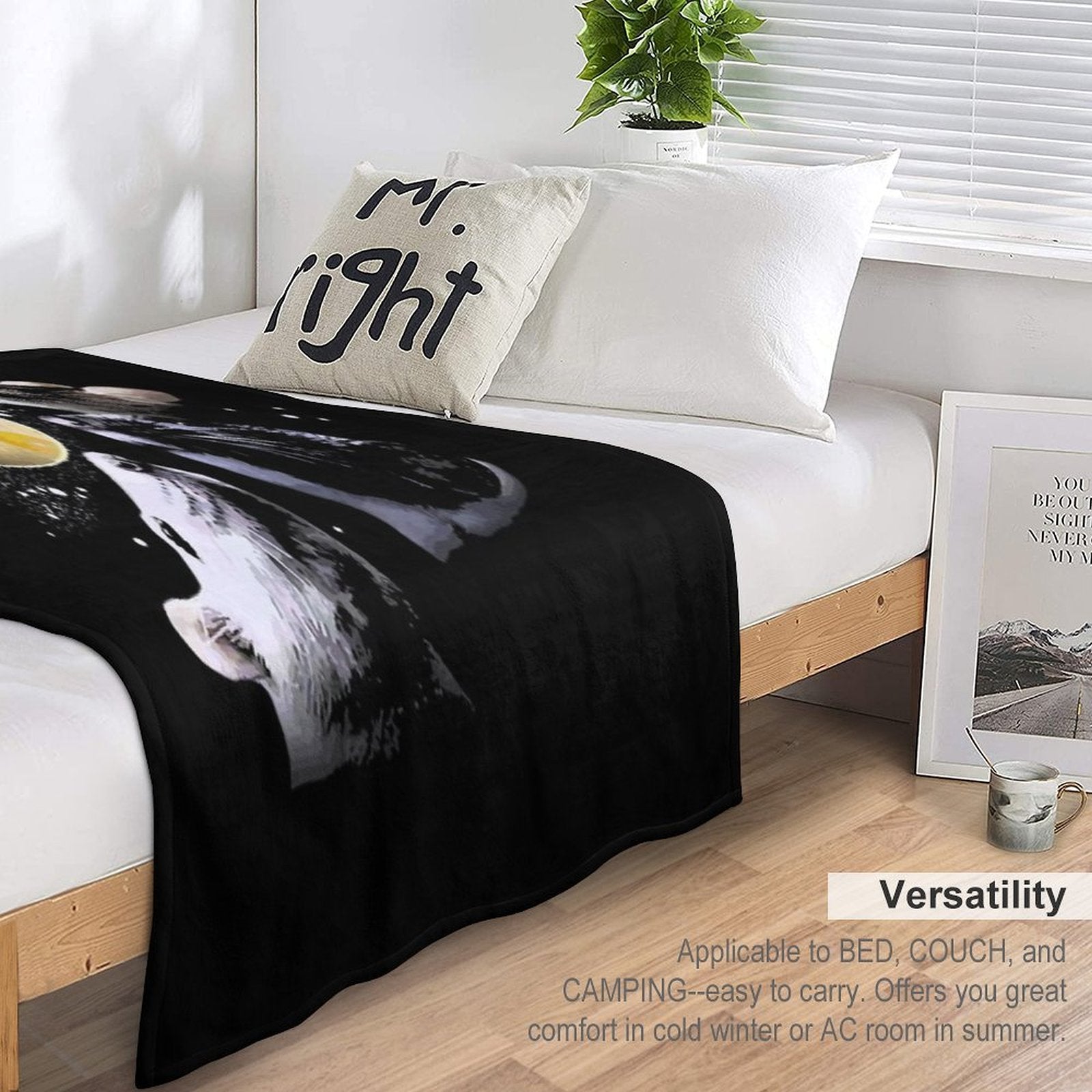 Three Rat Moon Easy Care Throw Blanket