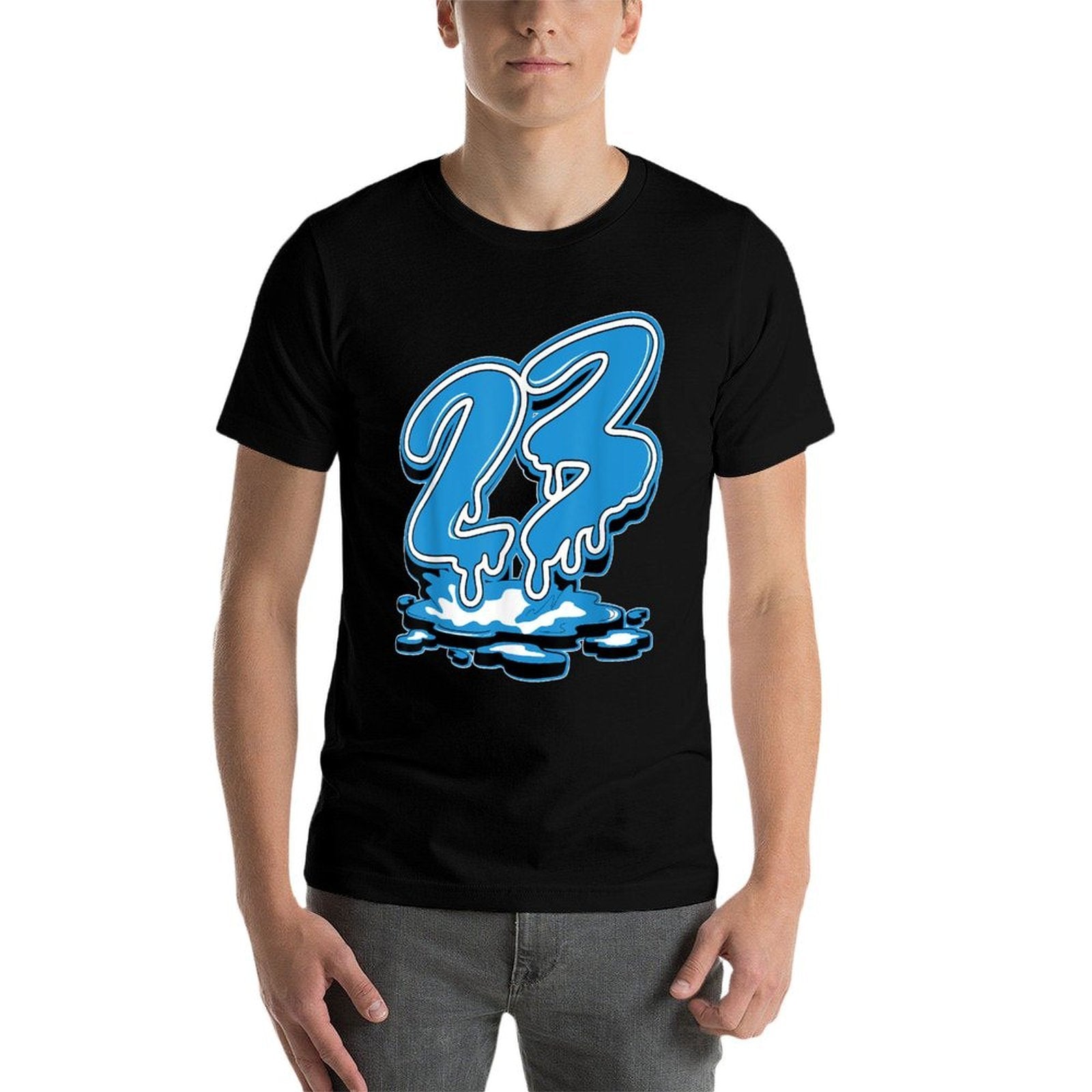 23 Drip Powder Blue 9s Matching For Men Women  Odor-resistant T-Shirt