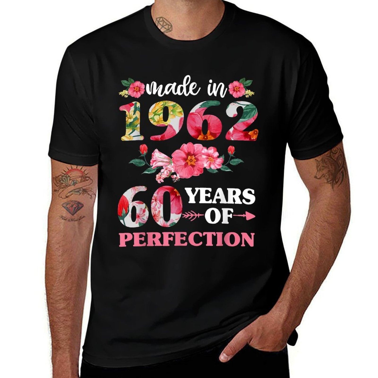 60th Birthday For Women, Made in 1962 60 Of Perfection  Eco-friendly Material T-Shirt