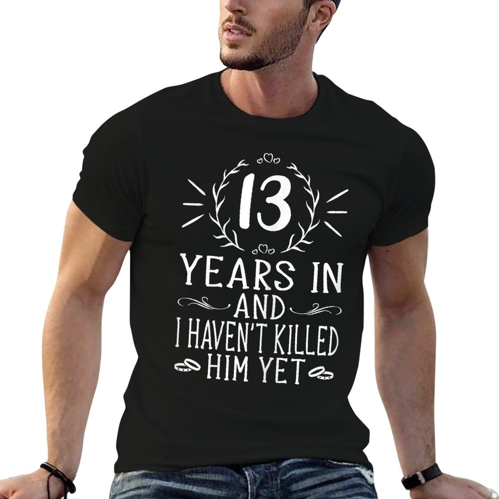 13th Wedding Anniversarys For Her - 13 Years Marriage  Stretchy T-Shirt