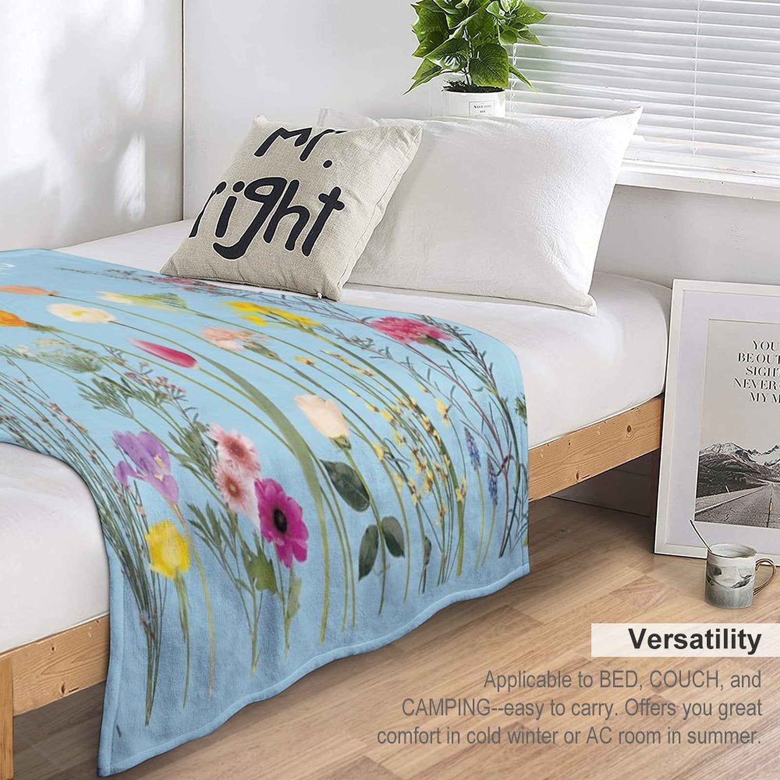 Betty's Garden Lightweight Throw Blanket