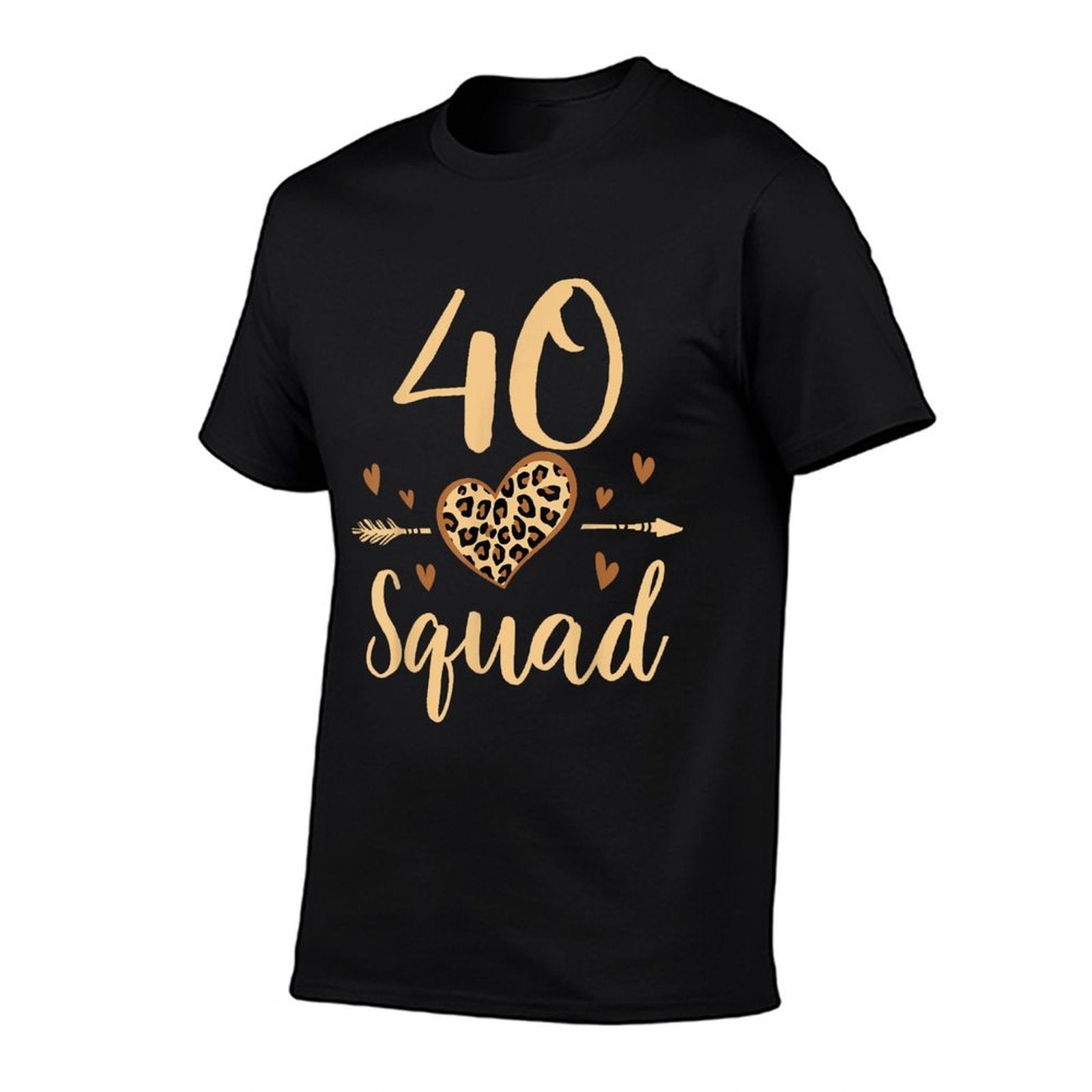 40 Year Old Birthday Squad Leopard 40th & Fabulous Party  Stretchy T-Shirt