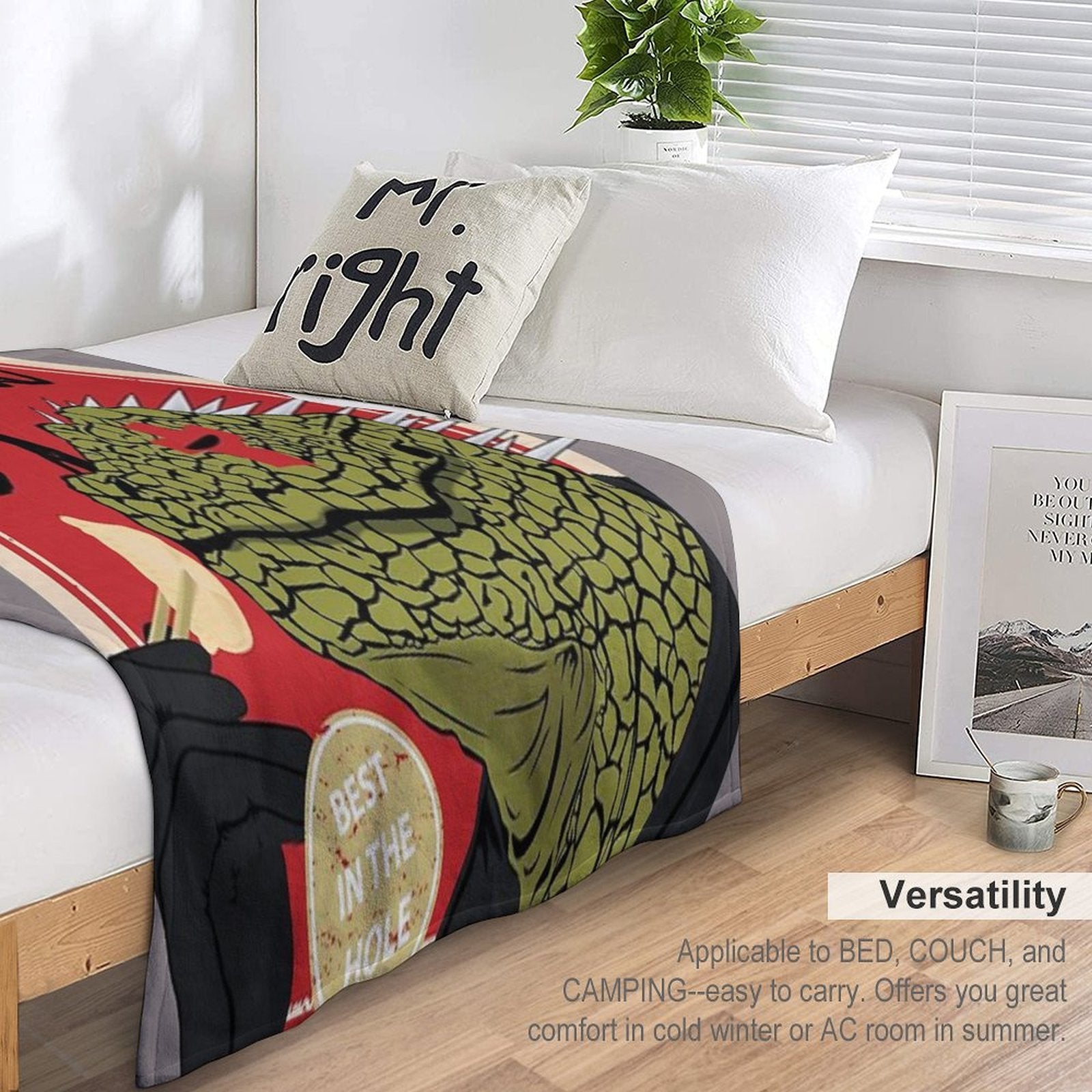 Dorohedoro Anime Kaiman Eating Gyoza Multi-functional Throw Blanket