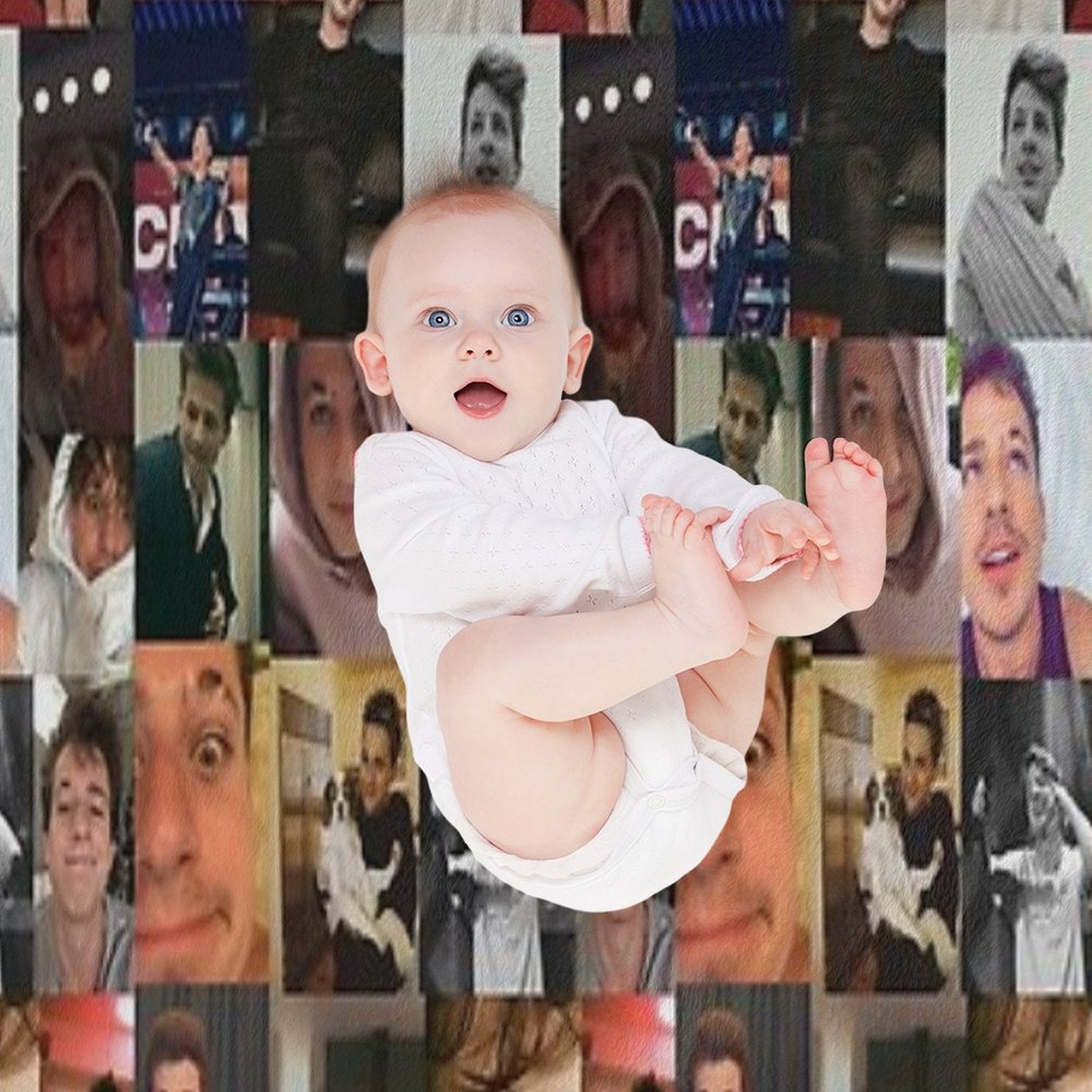 Charlie Puth Collage Velvety-soft Throw Blanket