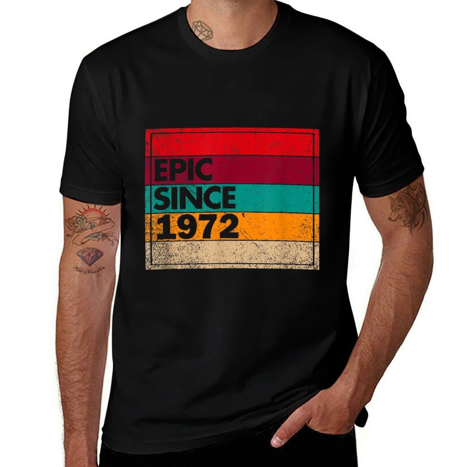50 Years Old Epic Since 1972 50th Birthday  Wrinkle-resistant T-Shirt