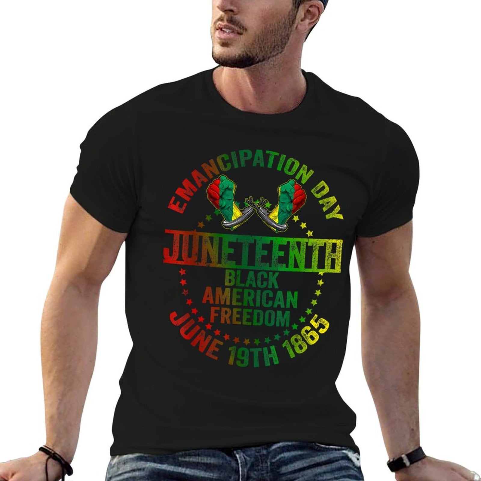 Juneteenth Freedom Day Emancipation Proclamation Mens Womens  Moisture-wicking T-Shirt