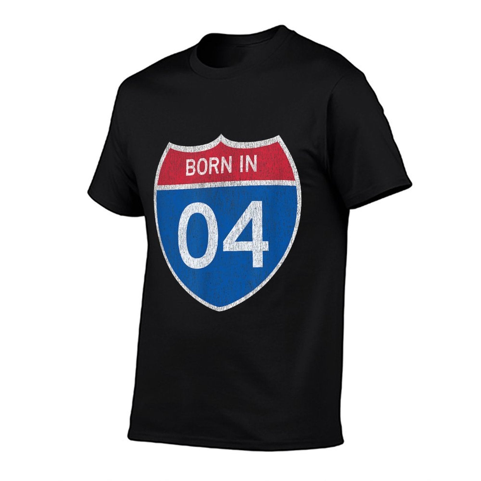 21 Year Old Vintage Car Road Sign 2004 21st Birthday  Heathered Texture T-Shirt