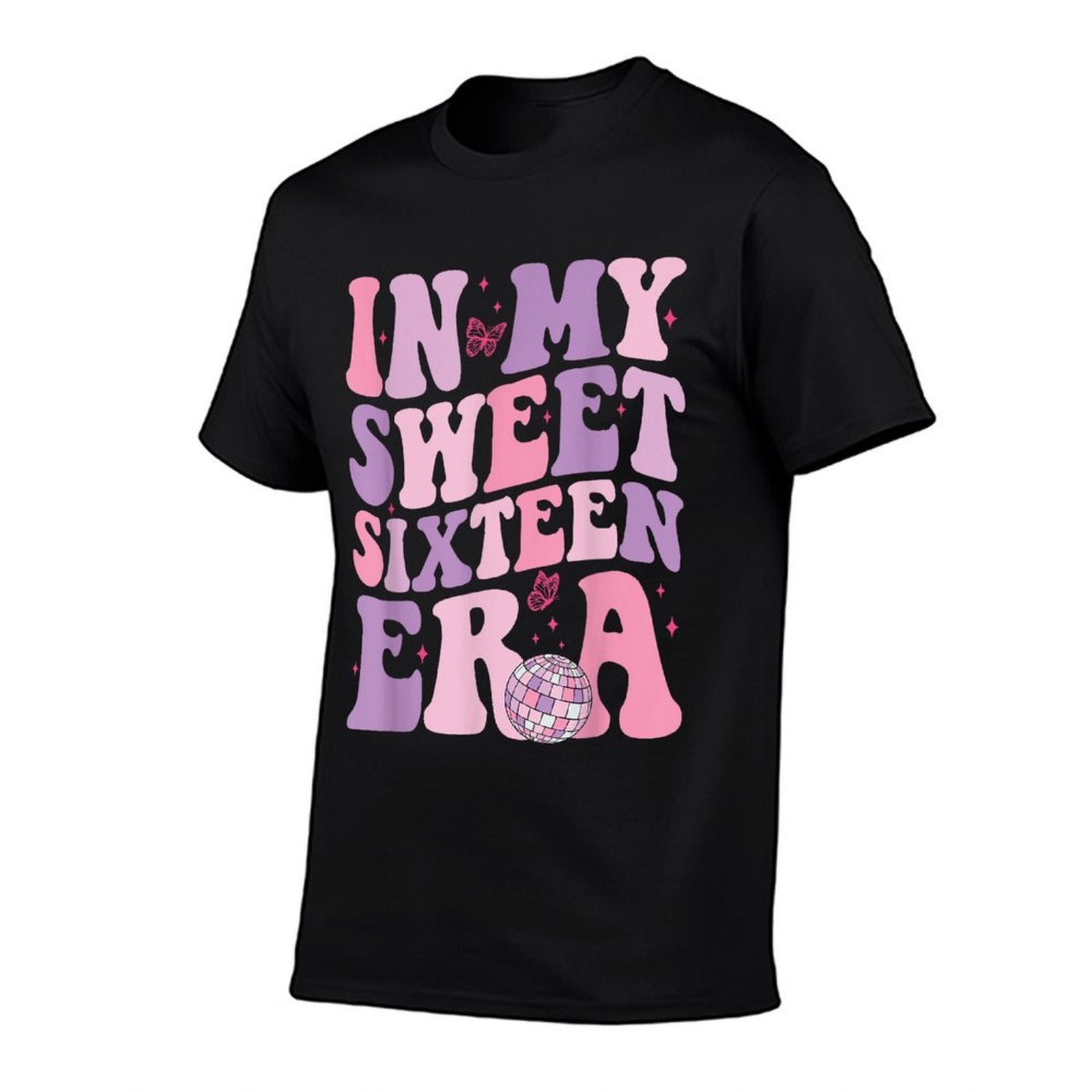 In My Sweet Sixteen Era 16th Birthday Groovy Retro Boy Girl  Tagless Design T-Shirt