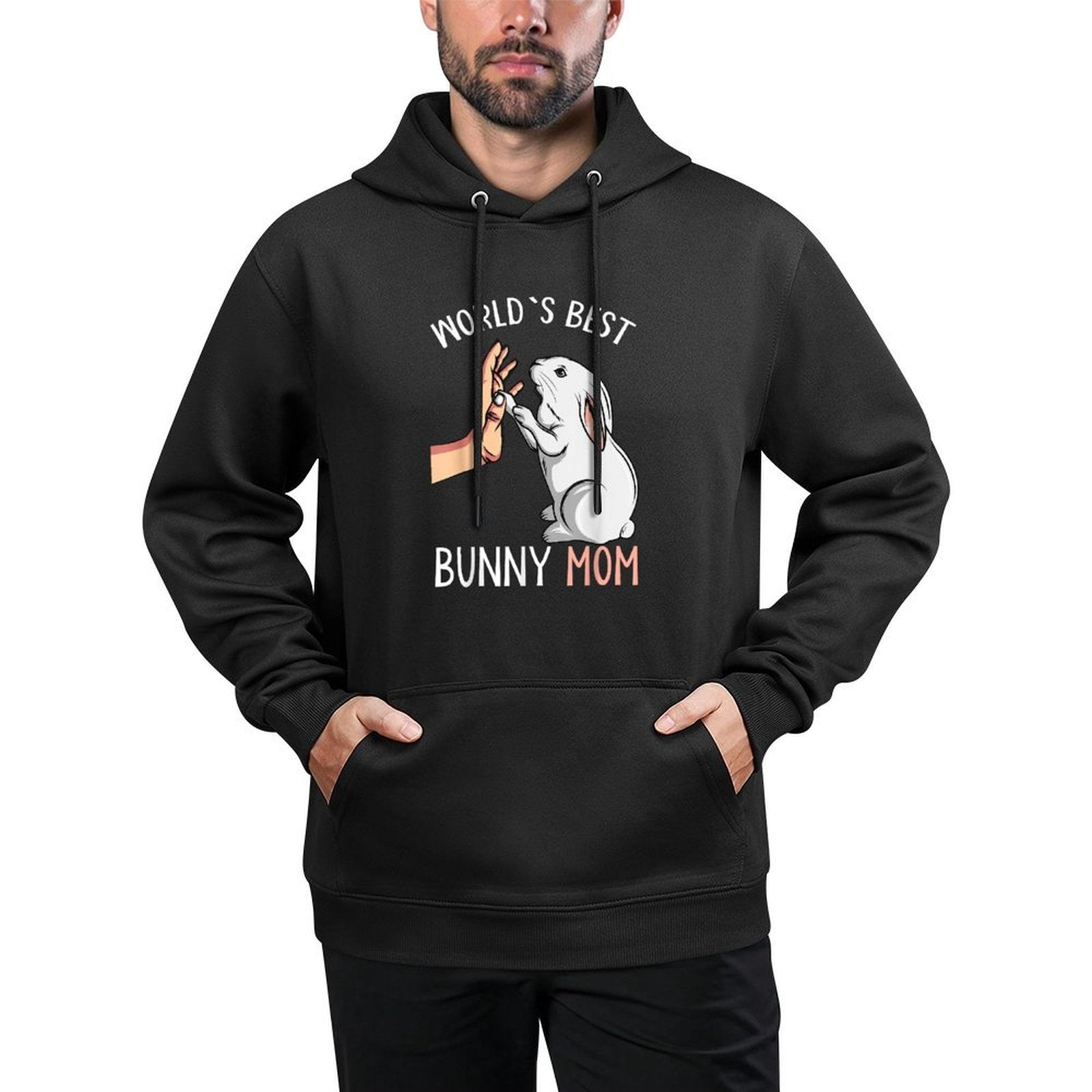 World´s Best Bunny Mom Rabbit Love Easter Girls Womens Relaxed Fit Hoodie