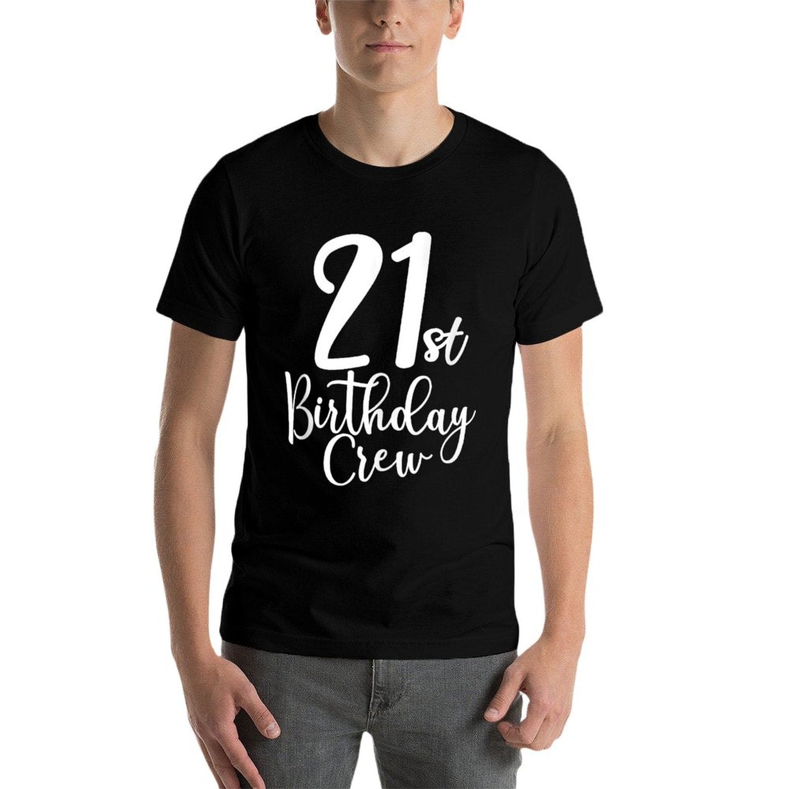 21st Birthday Crew 21 Years Old Matching Group Party  Versatile T-Shirt