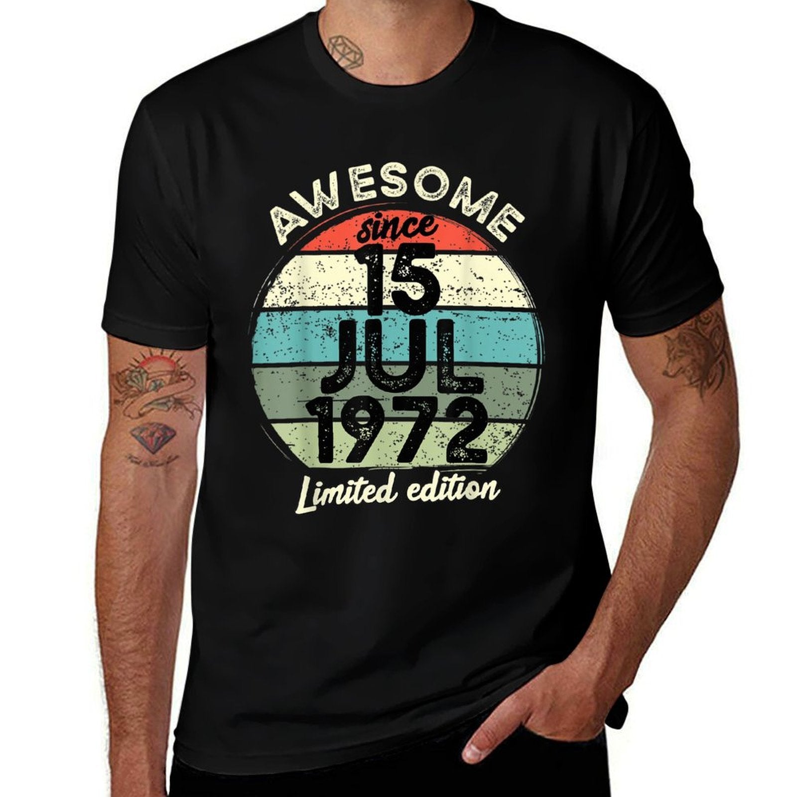 50 Year Old Birthday 15 July 1972 50th Birthday  Soft T-Shirt