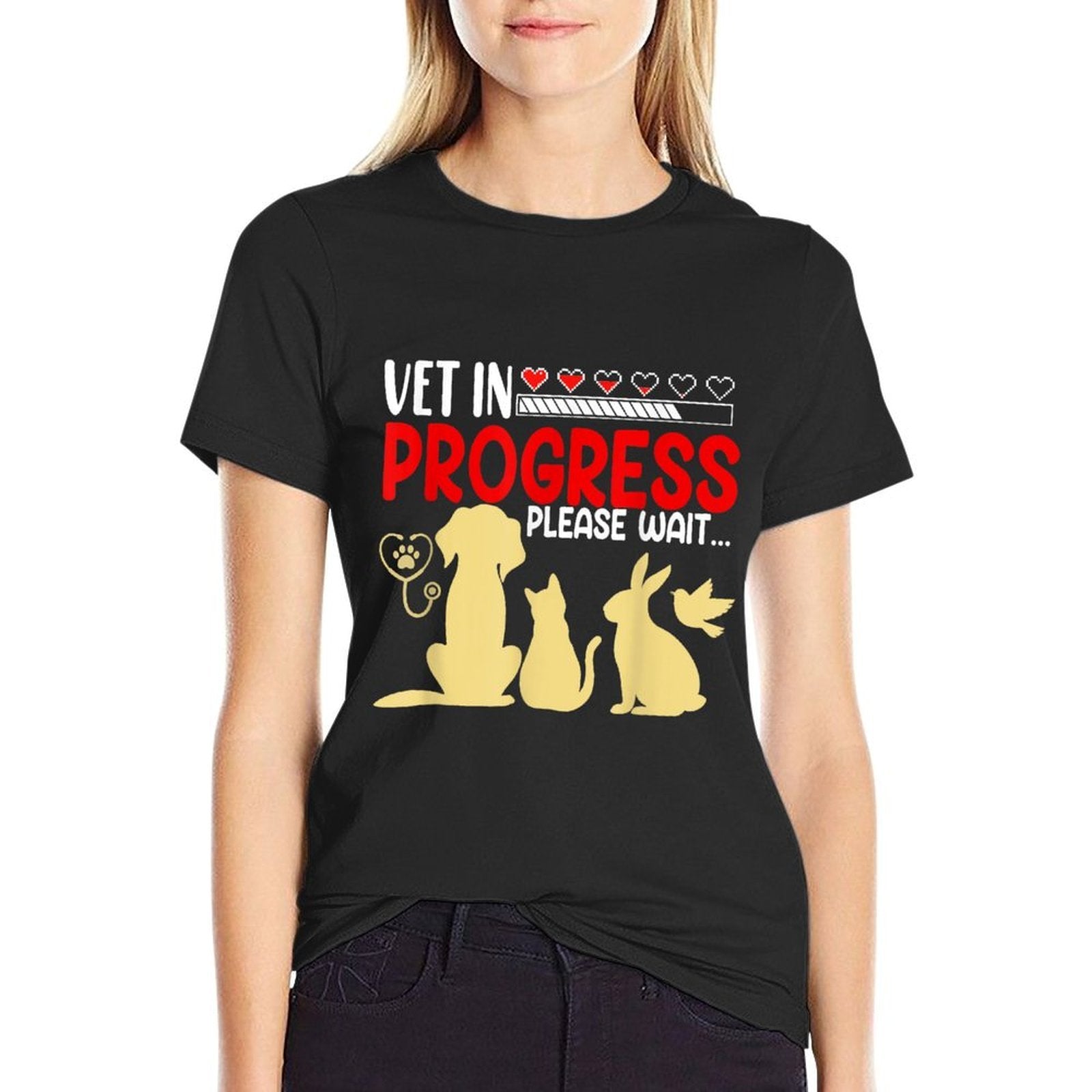 Vet In Progress Medicine Studies Student Veterinary School  Odor-resistant T-Shirt