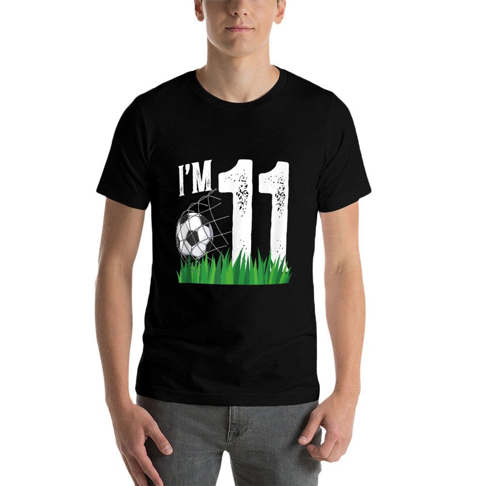 11th Soccer Birthday Party Eleven Year Old Soccer Player  Summer-ready Fabric T-Shirt