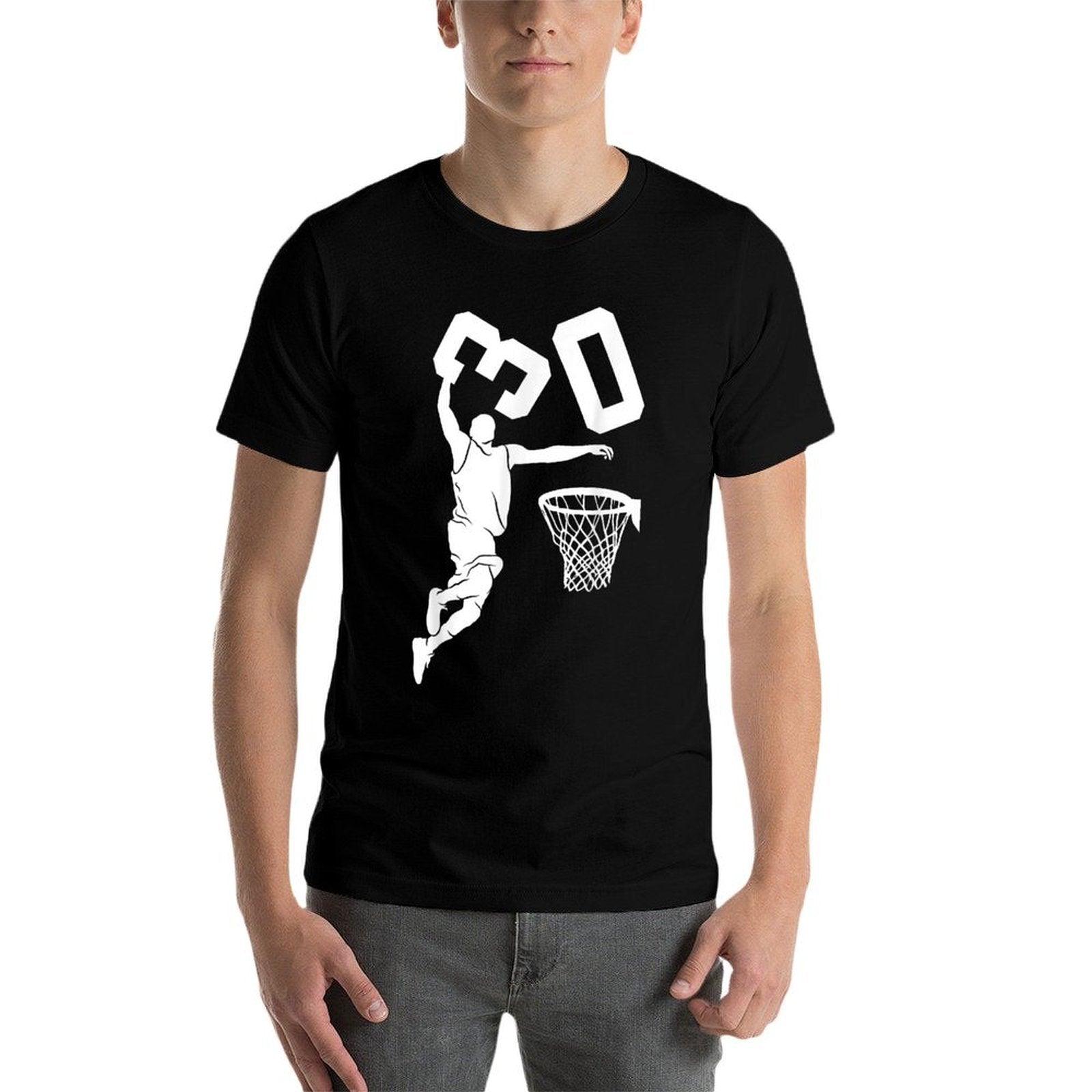 30 YEARS BASKETBALL 30TH BIRTHDAY  High-quality Stitching T-Shirt