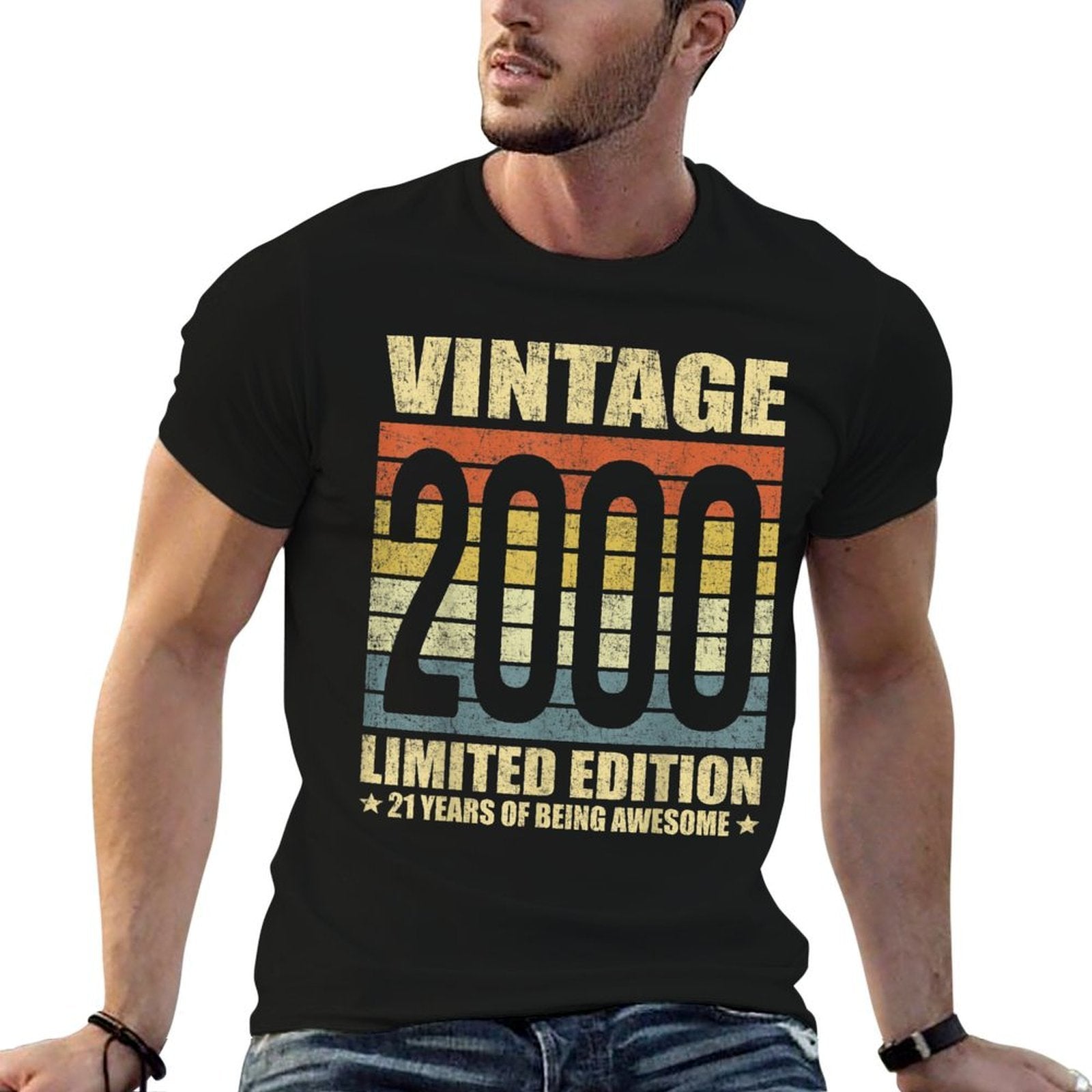 21 Year Old Gifts Vintage 2000 Limited Edition 21st Birthday  Polyester Blend T-Shirt
