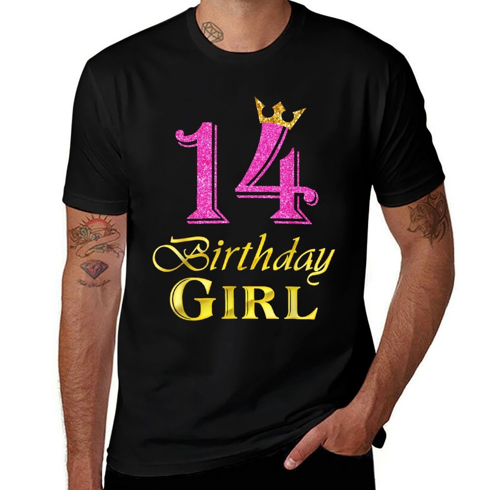 14 Birthday Girl Princess 14 Years Old 14th Birthday  Stretchy T-Shirt