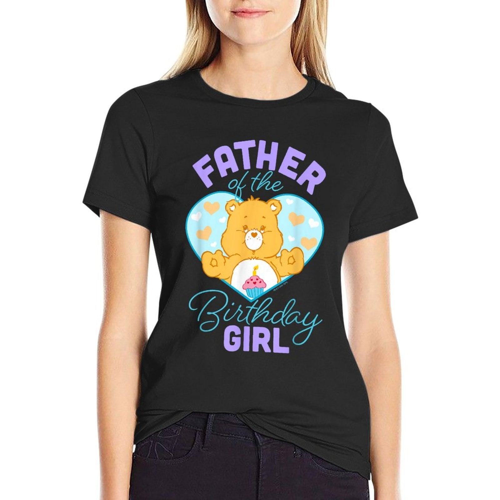 Care Bears Father Of The Birthday Girl Vintage Heart Logo  Lightweight T-Shirt