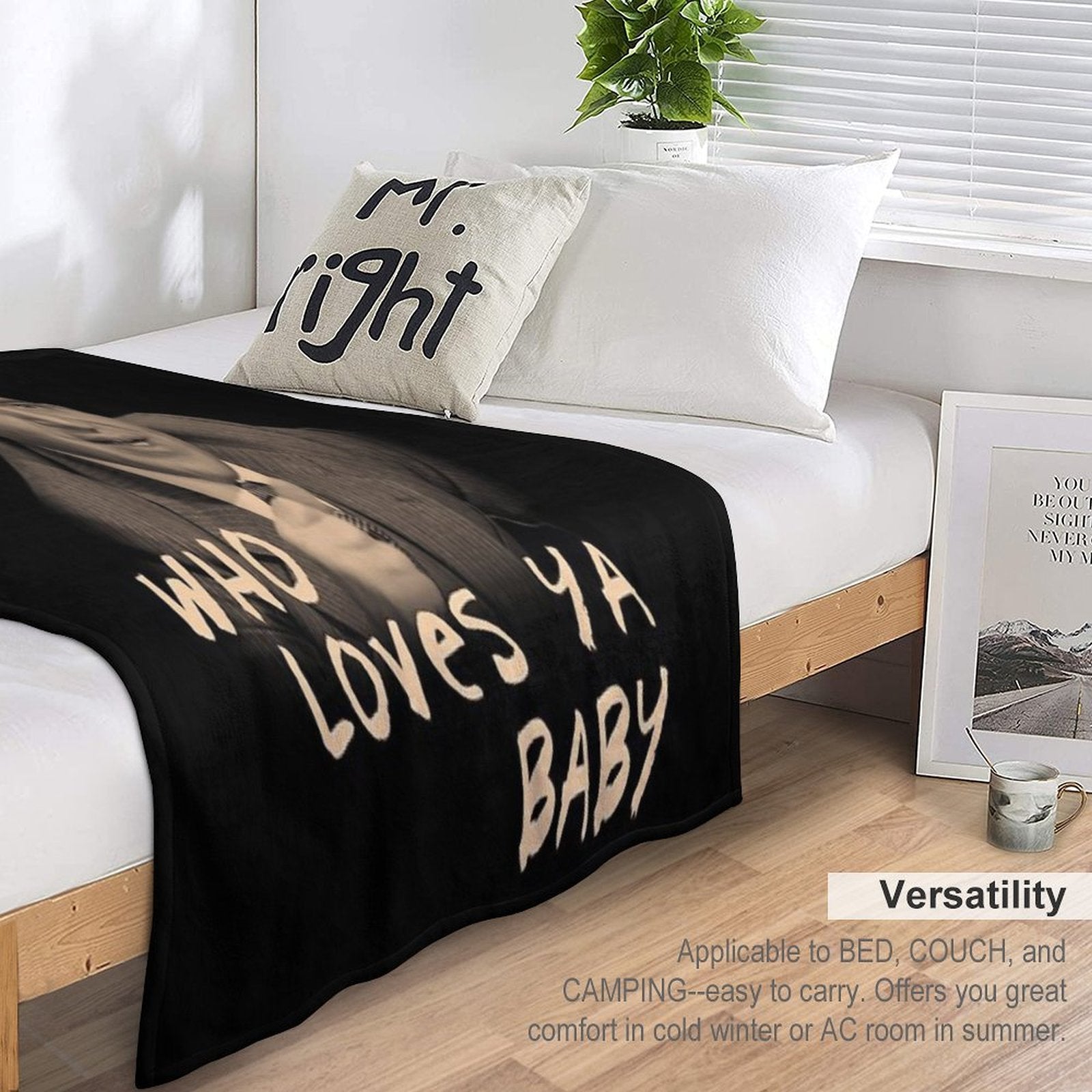 Who Loves Ya, Baby Multi-functional Throw Blanket