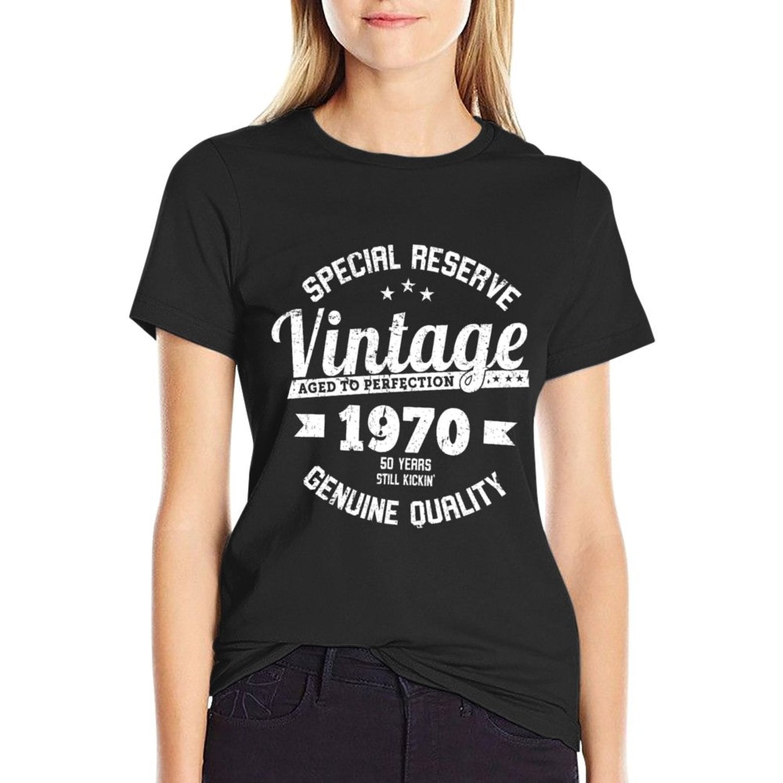 50th Birthday 1970 Vintage Retro Awesome Since 1970  Versatile T-Shirt