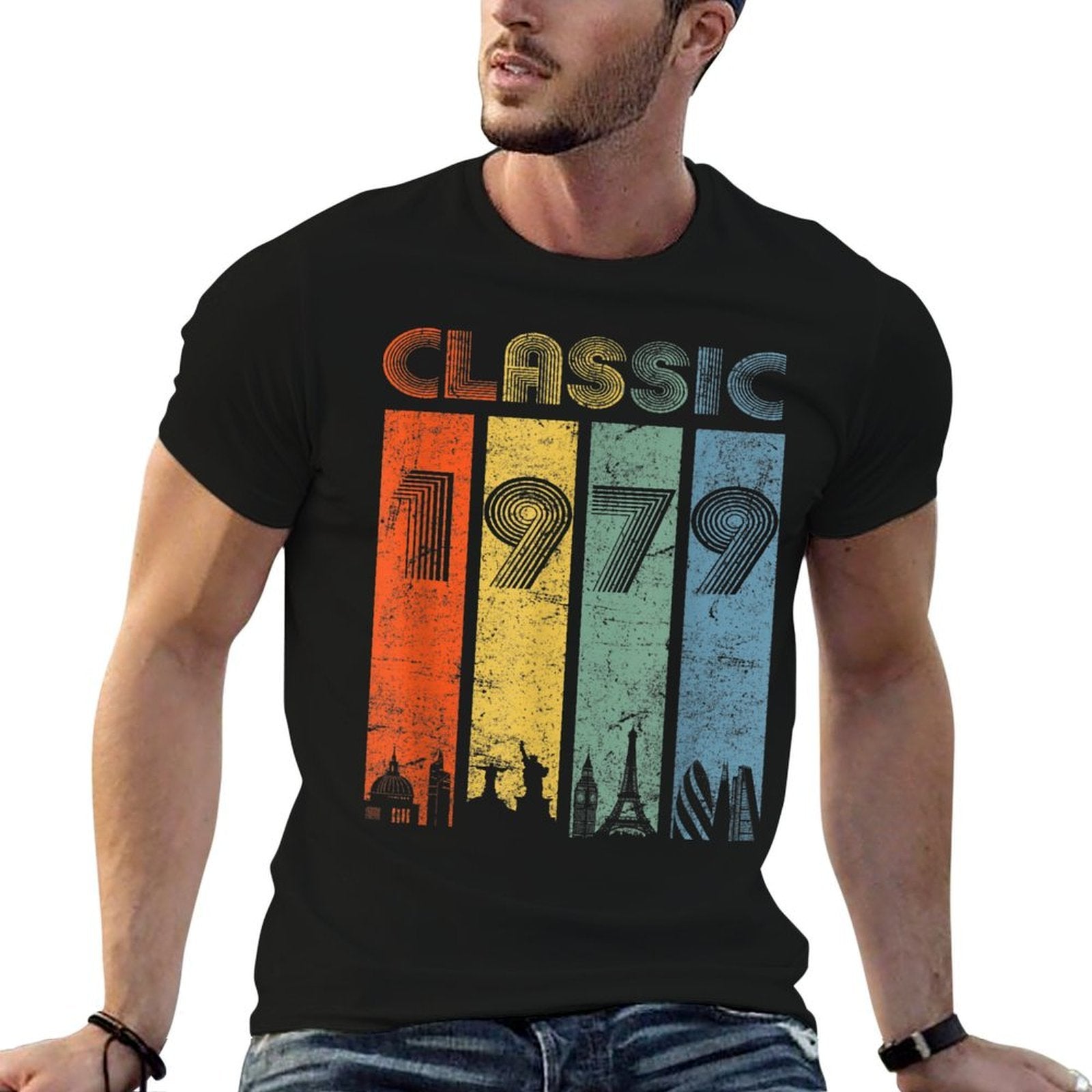 40th Birthday T Gift Vintage 1979 Mom Dad Classic  Easy-care T-Shirt
