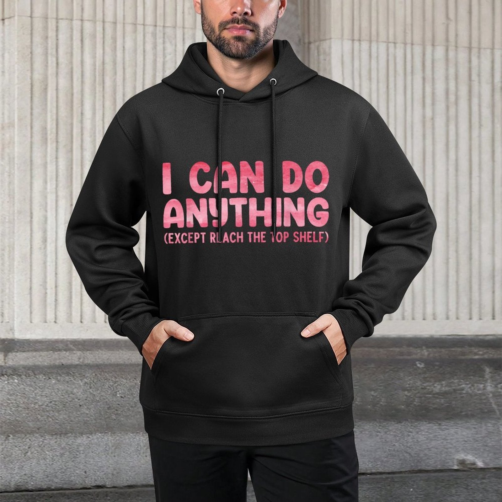 Funny Short People Art For Men Women Short People Short Girl Unisex Design Hoodie