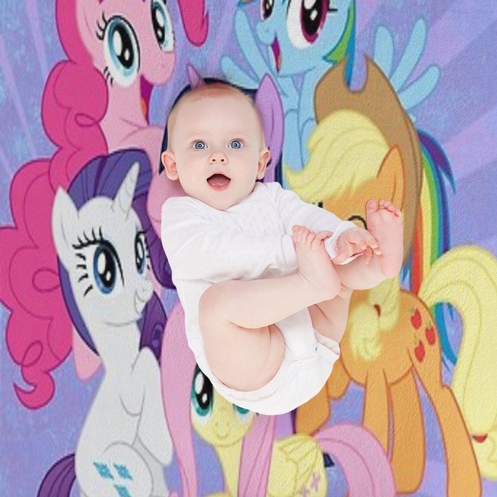 My Little Ponies Machine-washable Throw Blanket