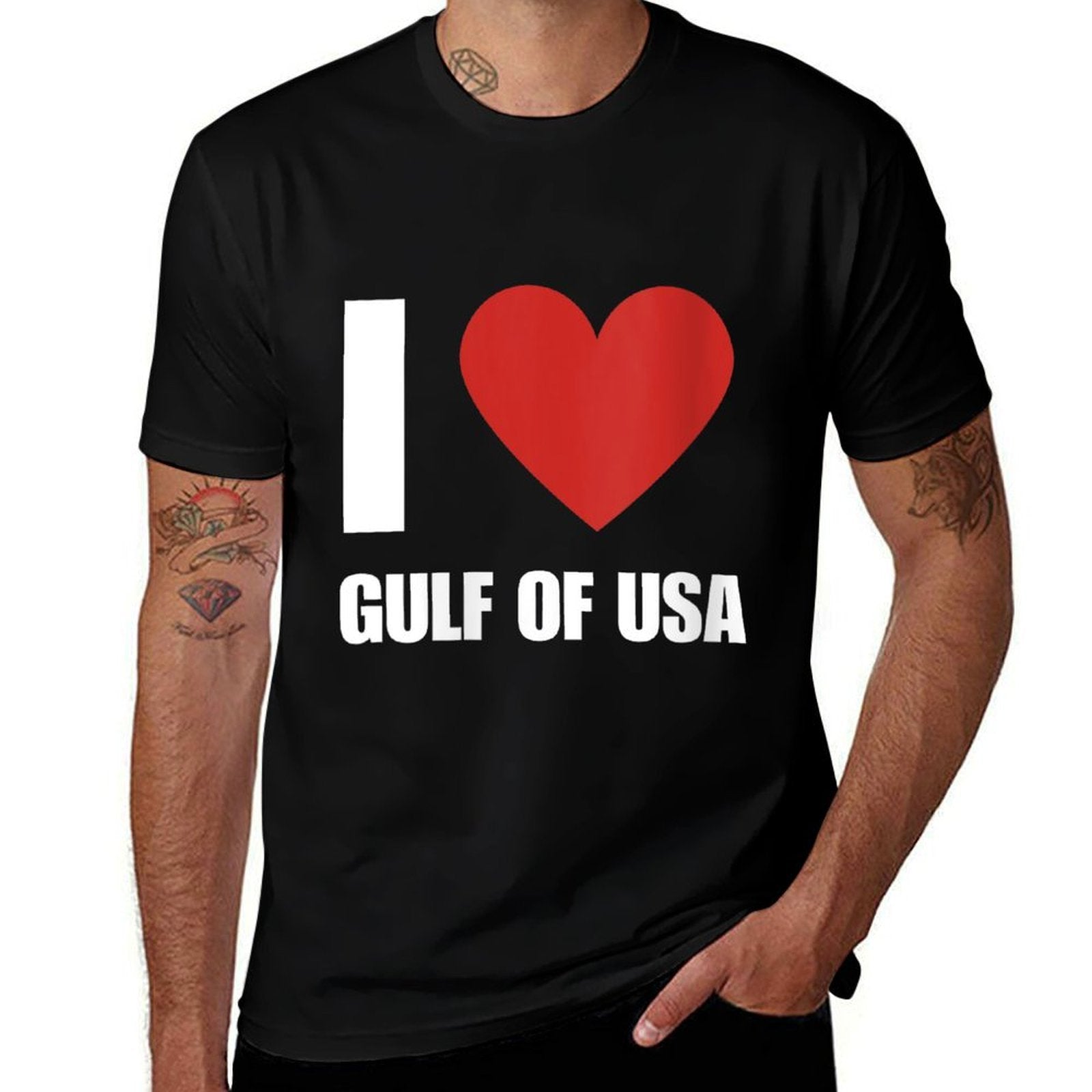 Womens Trump America Gulf of Mexico President Trump Gulf of USA  Quick-drying T-Shirt
