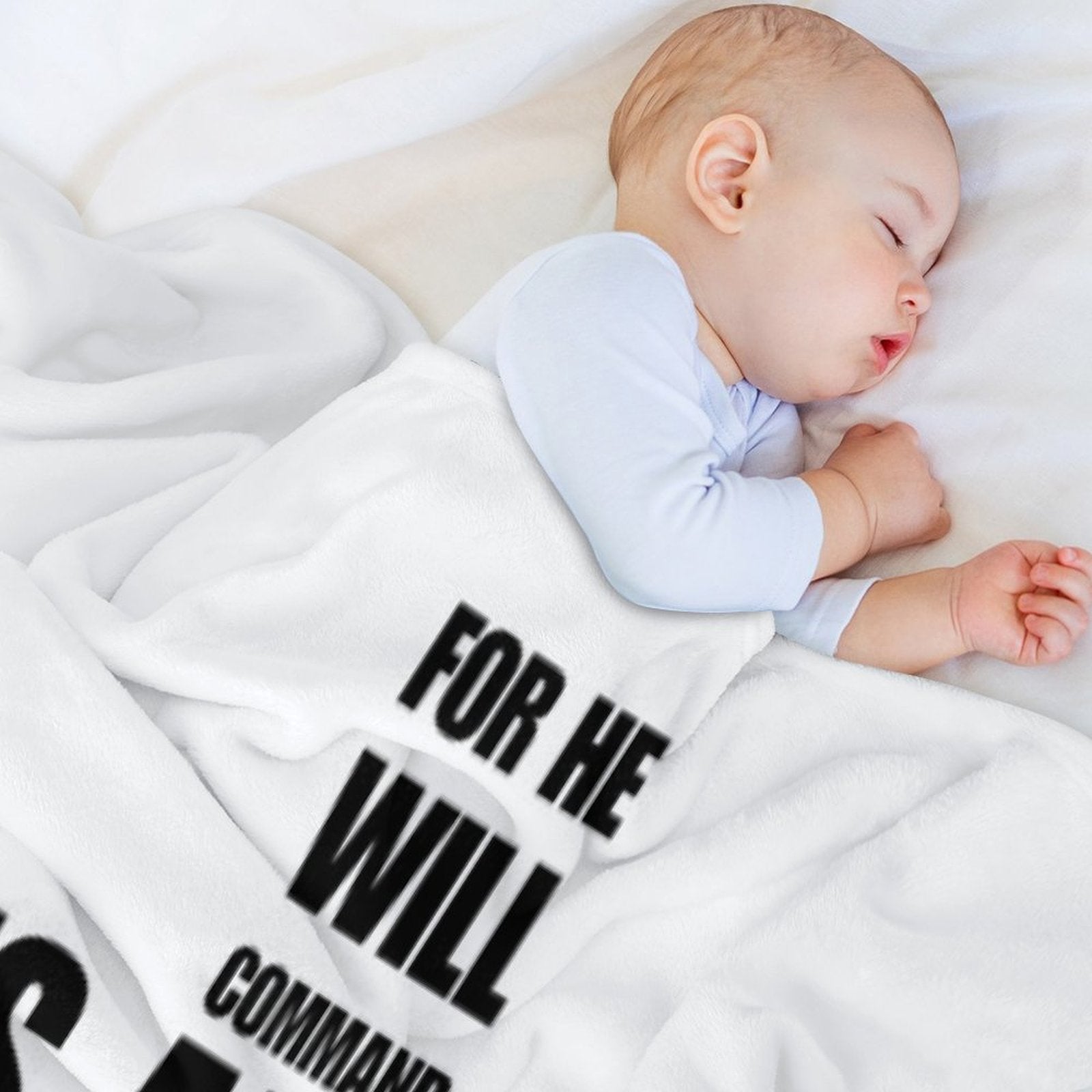Psalm 91  Bible Verse  Christian Cross  For He Will Command His Angels To Guard You In All Your Ways Easy Care Throw Blanket