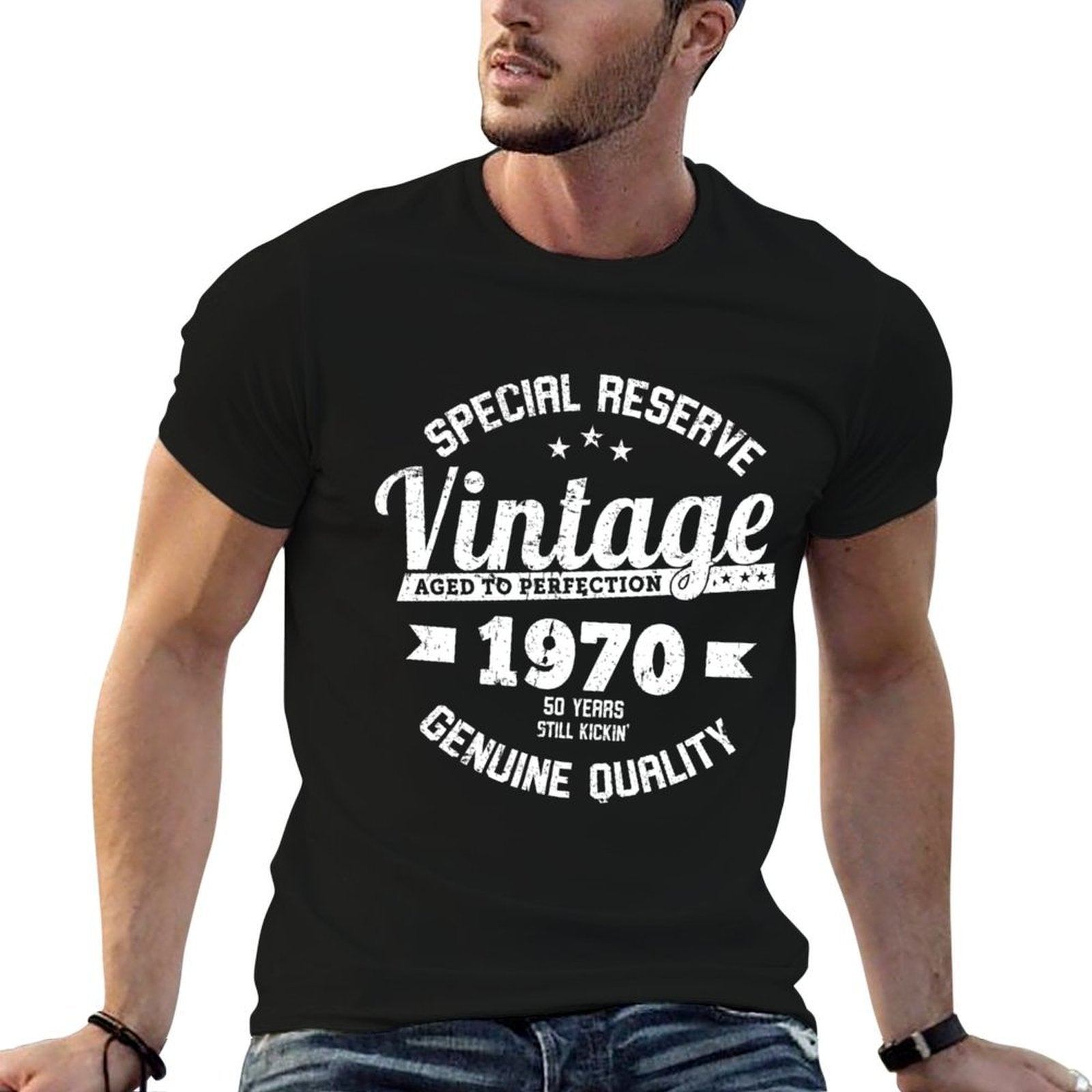 50th Birthday 1970 Vintage Retro Awesome Since 1970  Versatile T-Shirt