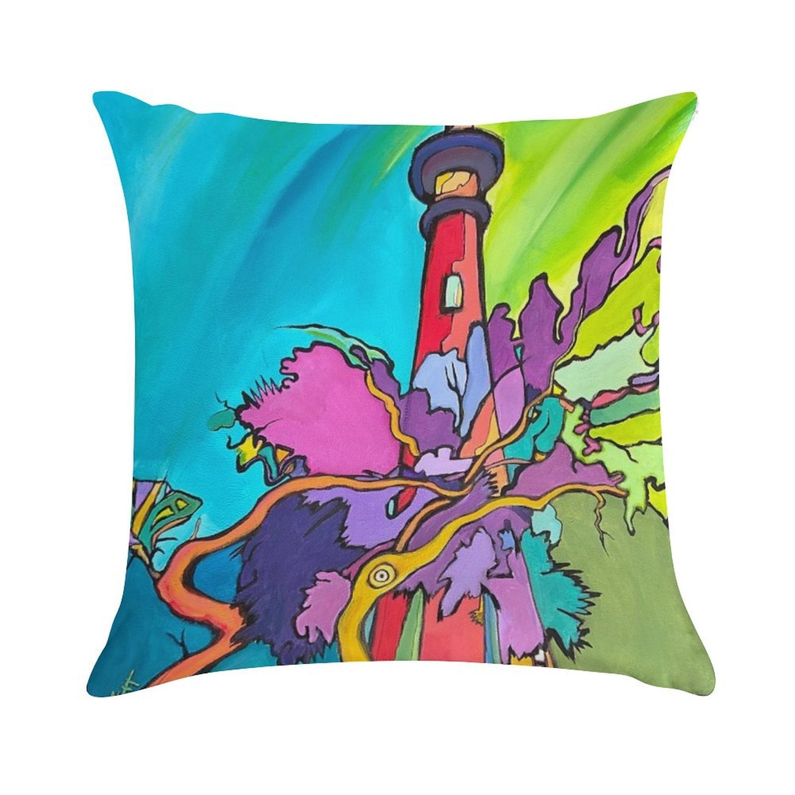 203 Above The Tangled Trees Soft Multiple Sizes Throw Pillow