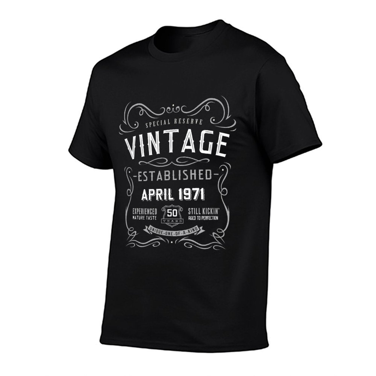 50th Birthday Funny April 1971 Vintage Retro  Moisture-wicking T-Shirt