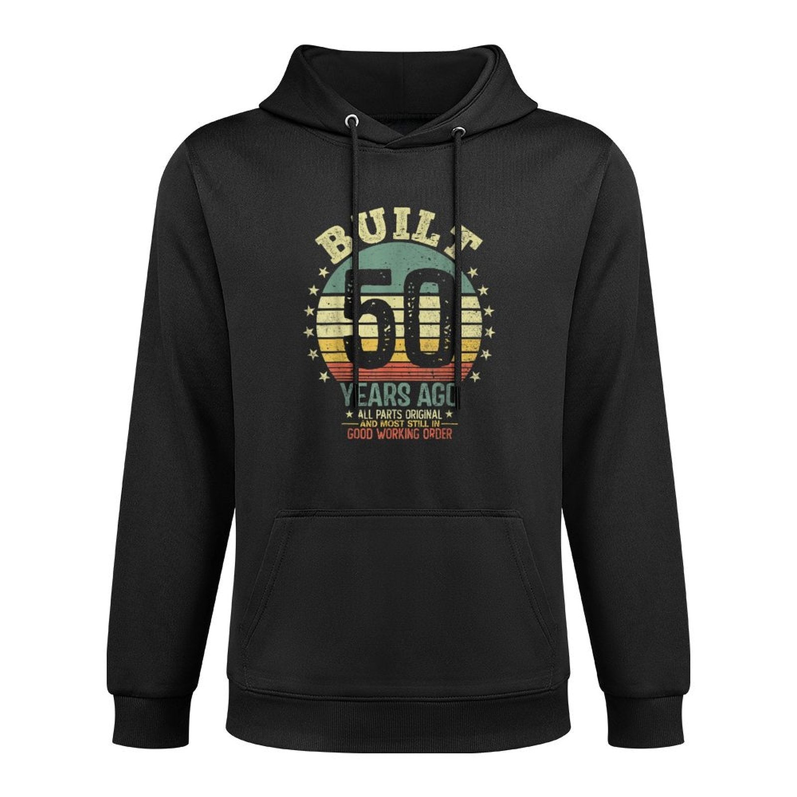 Built 50 Years Ago All Parts Original Funny 50th Birthday Medium-Weight Fabric Hoodie