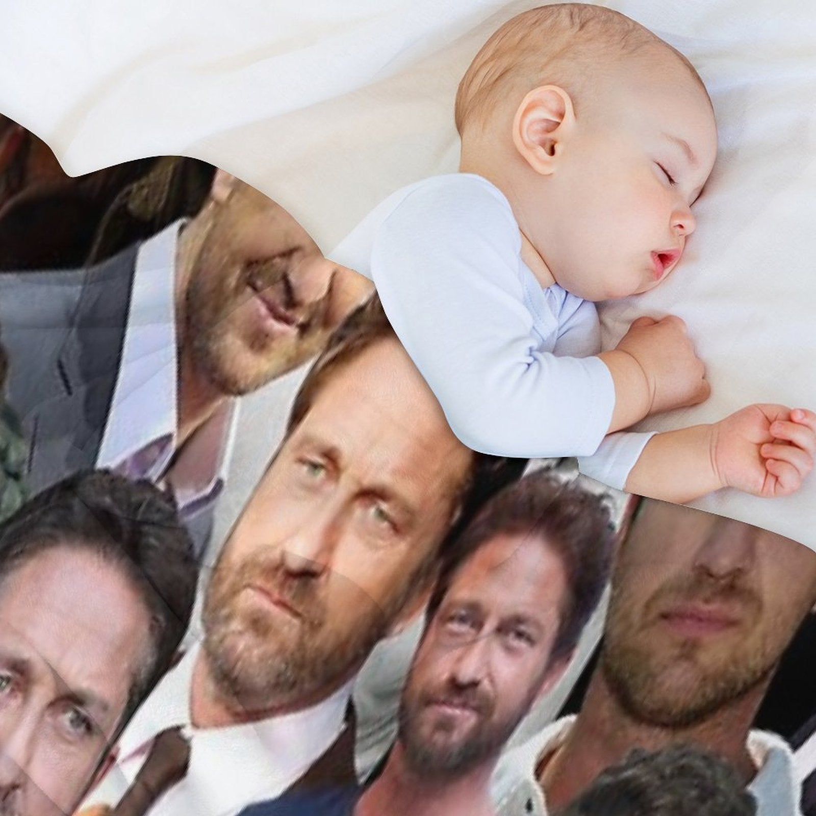 Gerard Butler Photo Collage Gift-ready Throw Blanket
