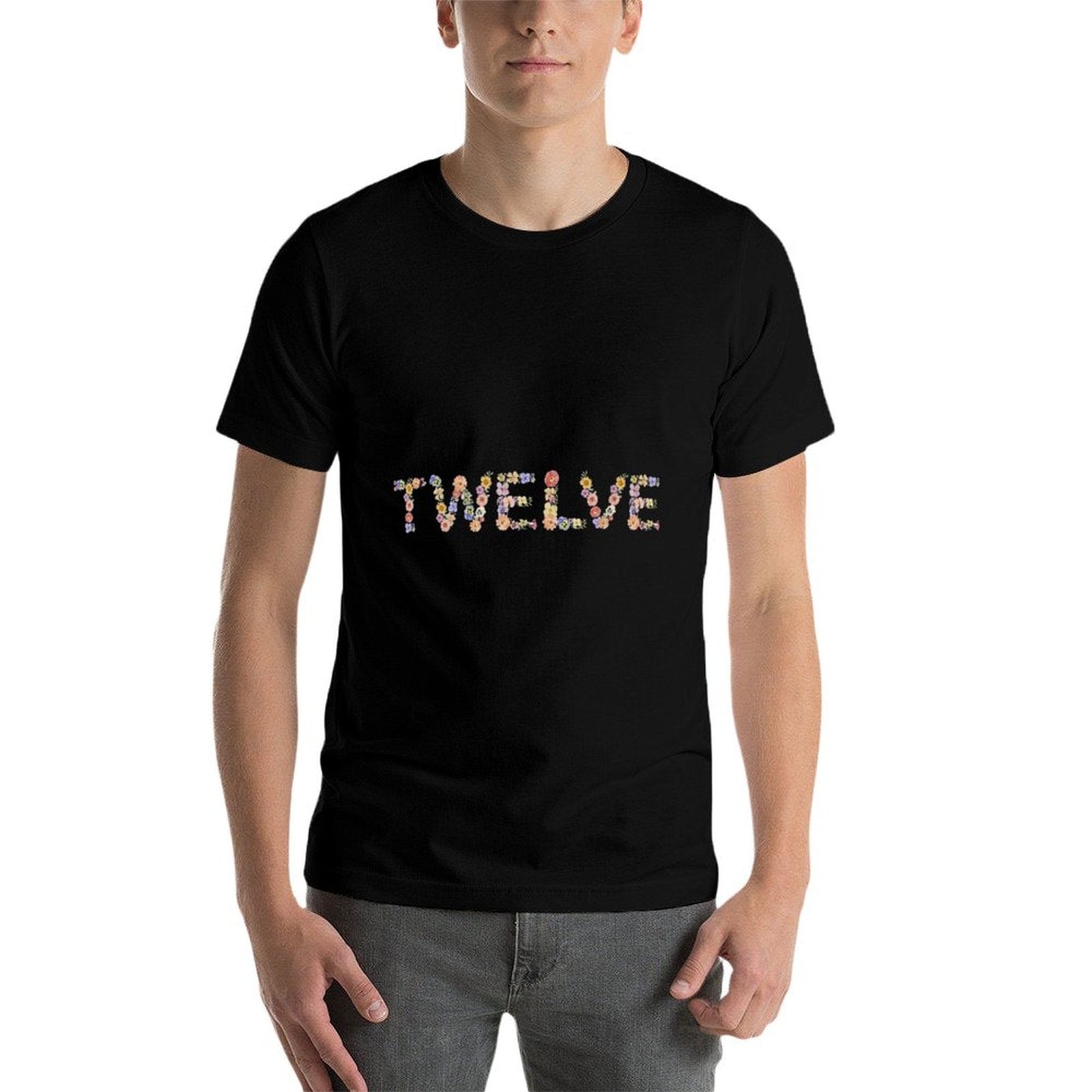 12th Birthday Wildflower Theme Twelve Year Old Bday Flowers  Graphic-printed T-Shirt