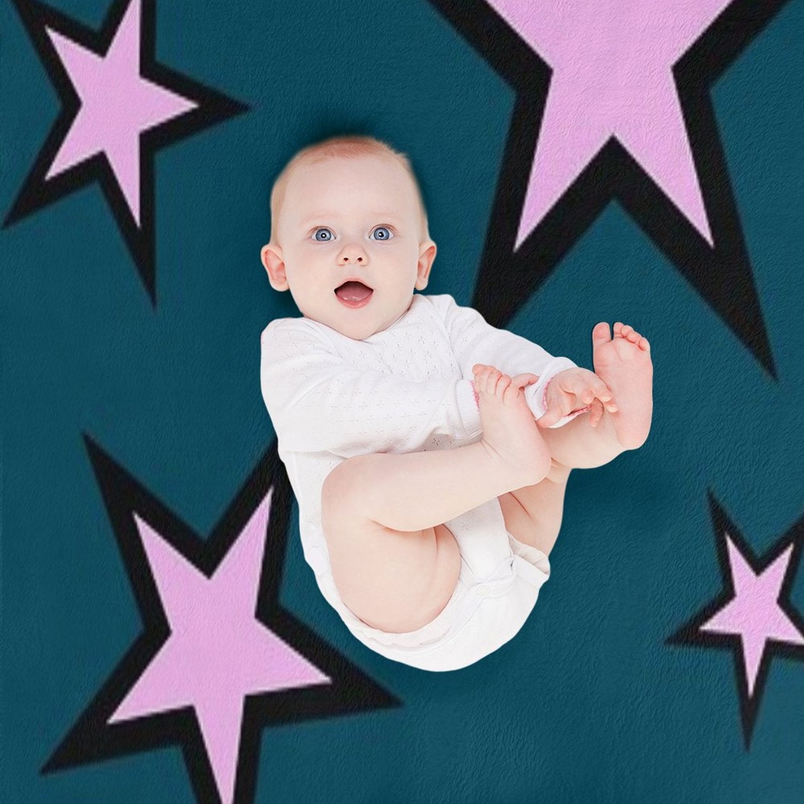 Star Pattern Machine-washable Throw Blanket