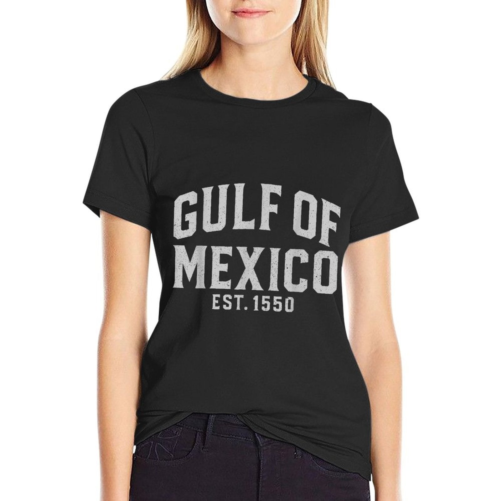 Gulf of Mexico Est 1550 Not US America Retro Vintage Apparel  Soft T-Shirt