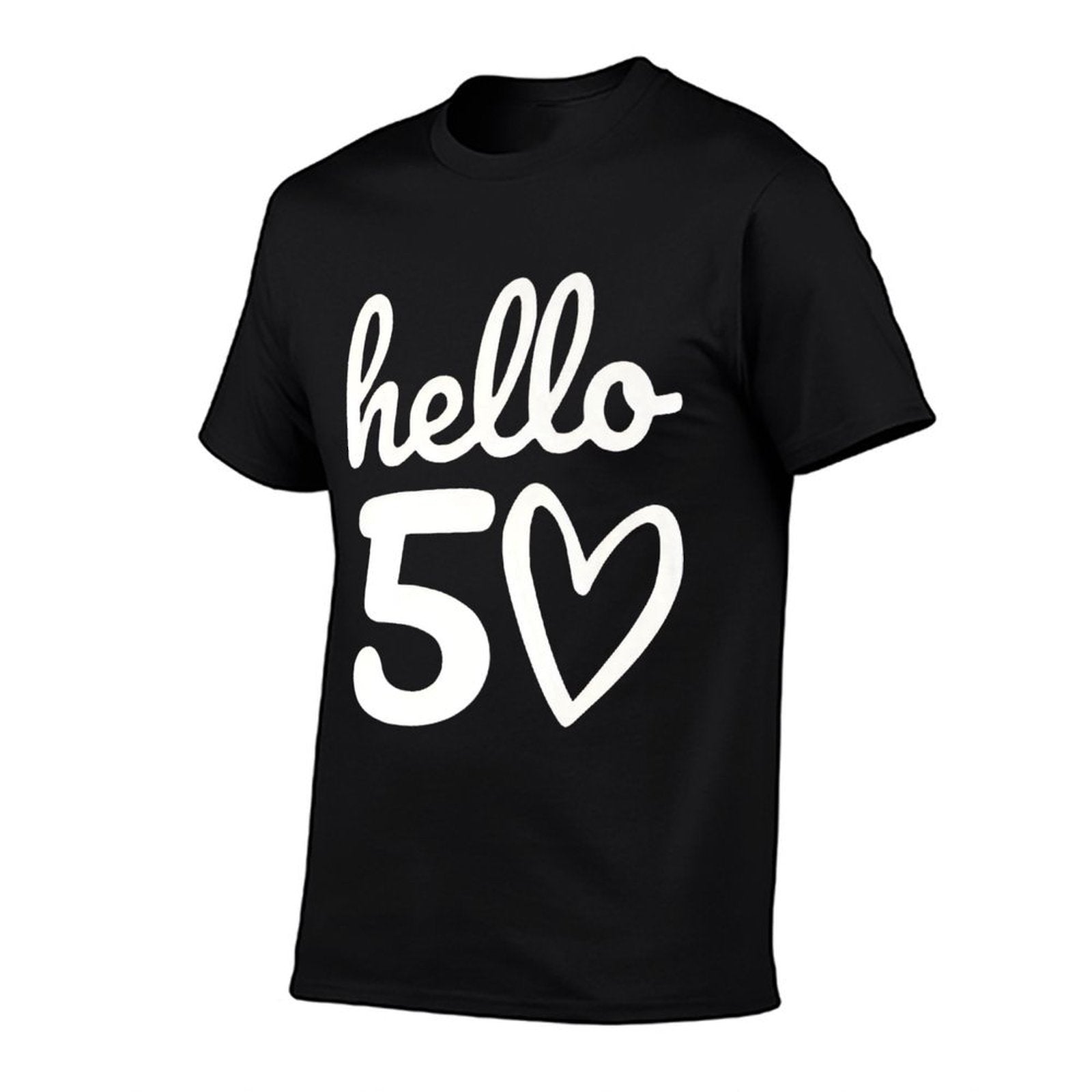 50 Year Birthday Hello 50 Years 50th Birthday Premium  Polyester Blend T-Shirt