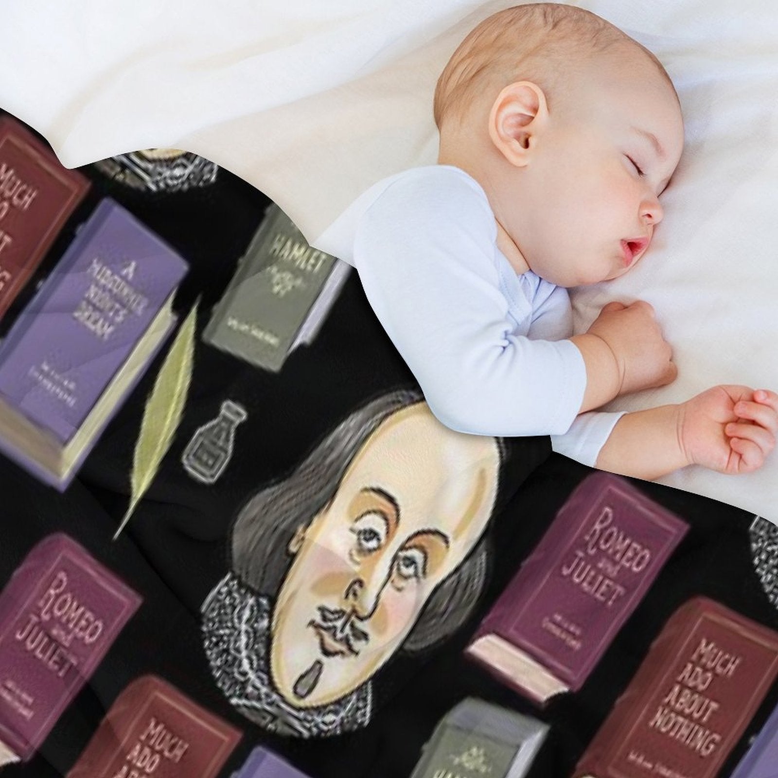 William Shakespeare Gift-ready Throw Blanket