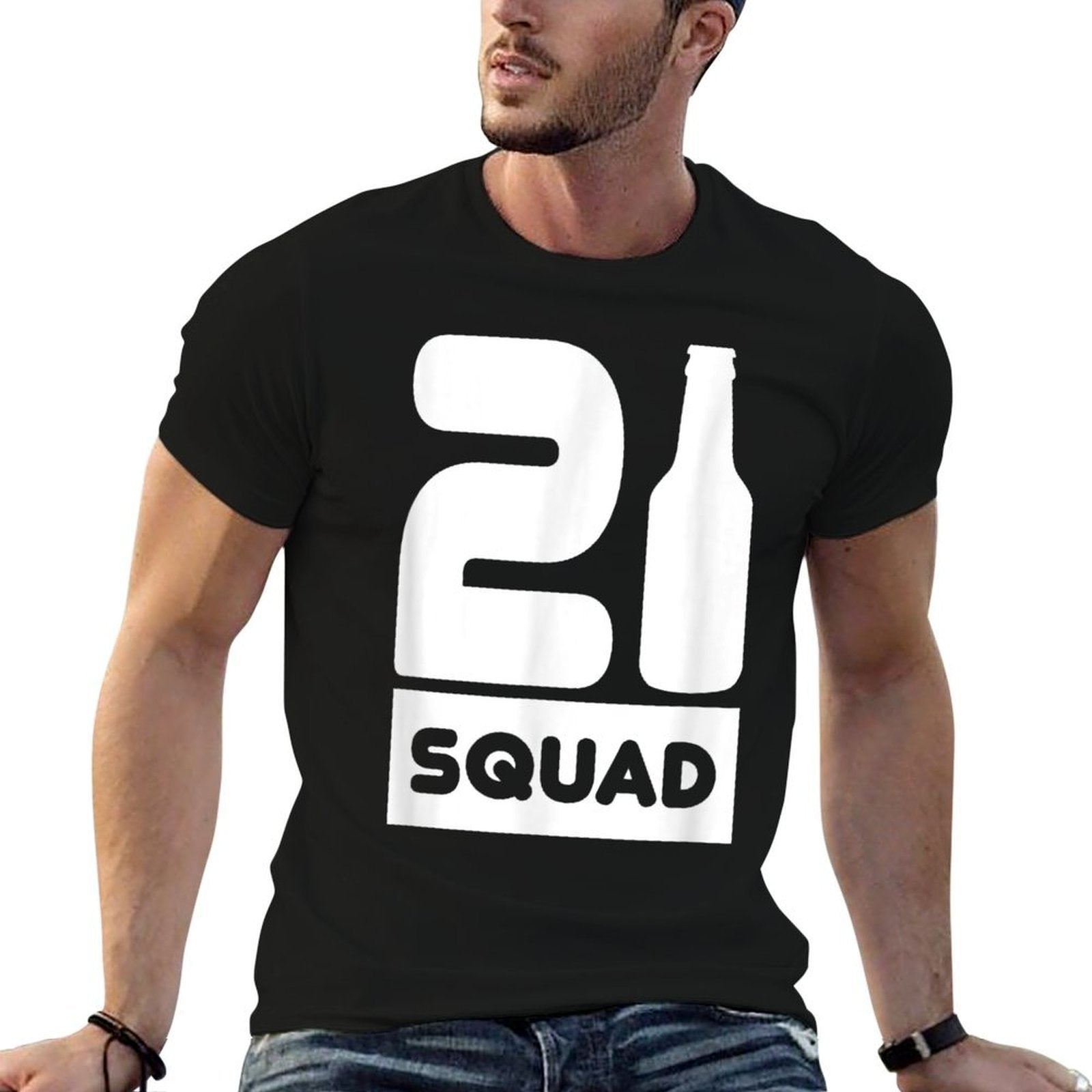 21 Squad Funny 21st Birthday Party Celebration Gift  Odor-resistant T-Shirt