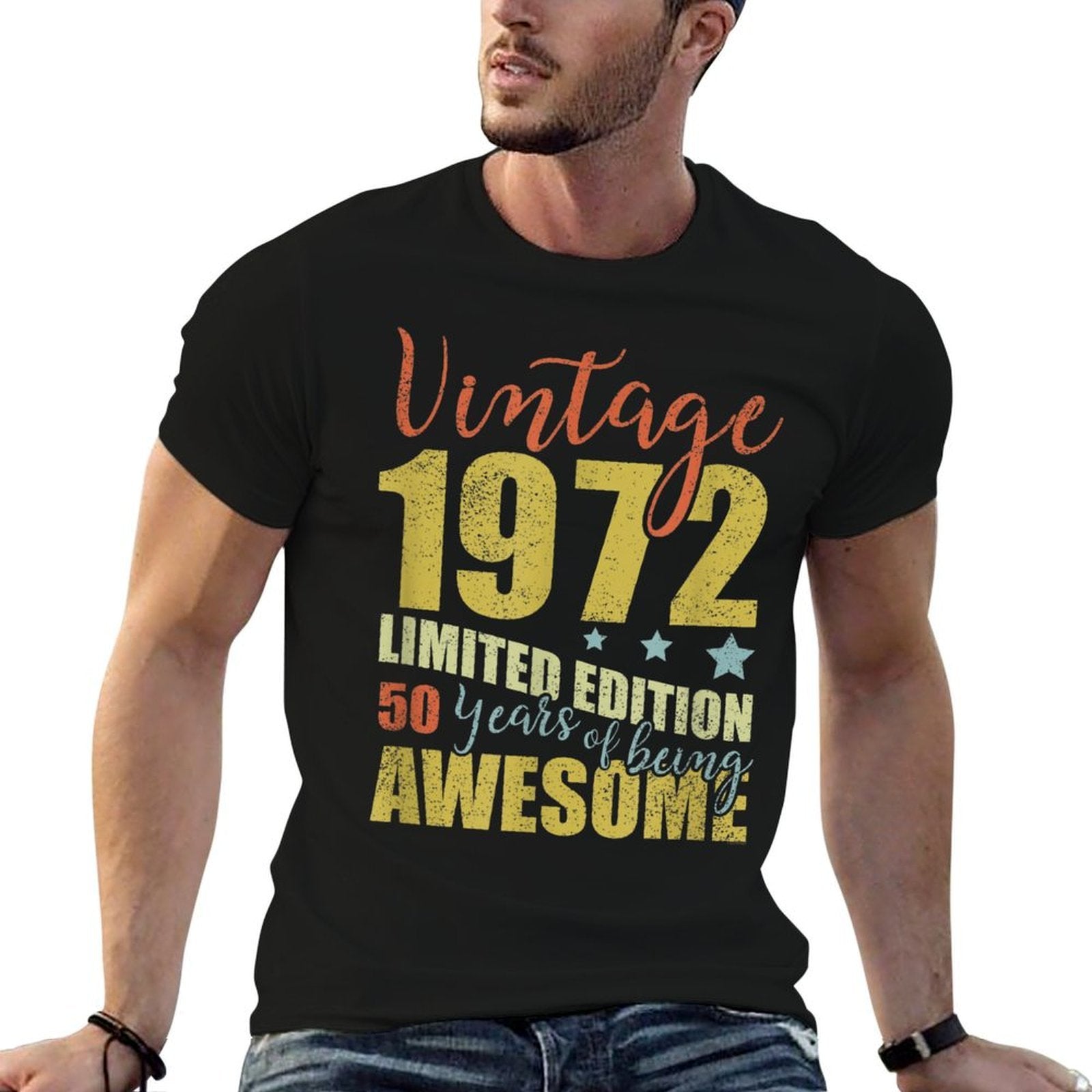 50 Year Old Vintage 1972 50th Birthday  Cotton T-Shirt