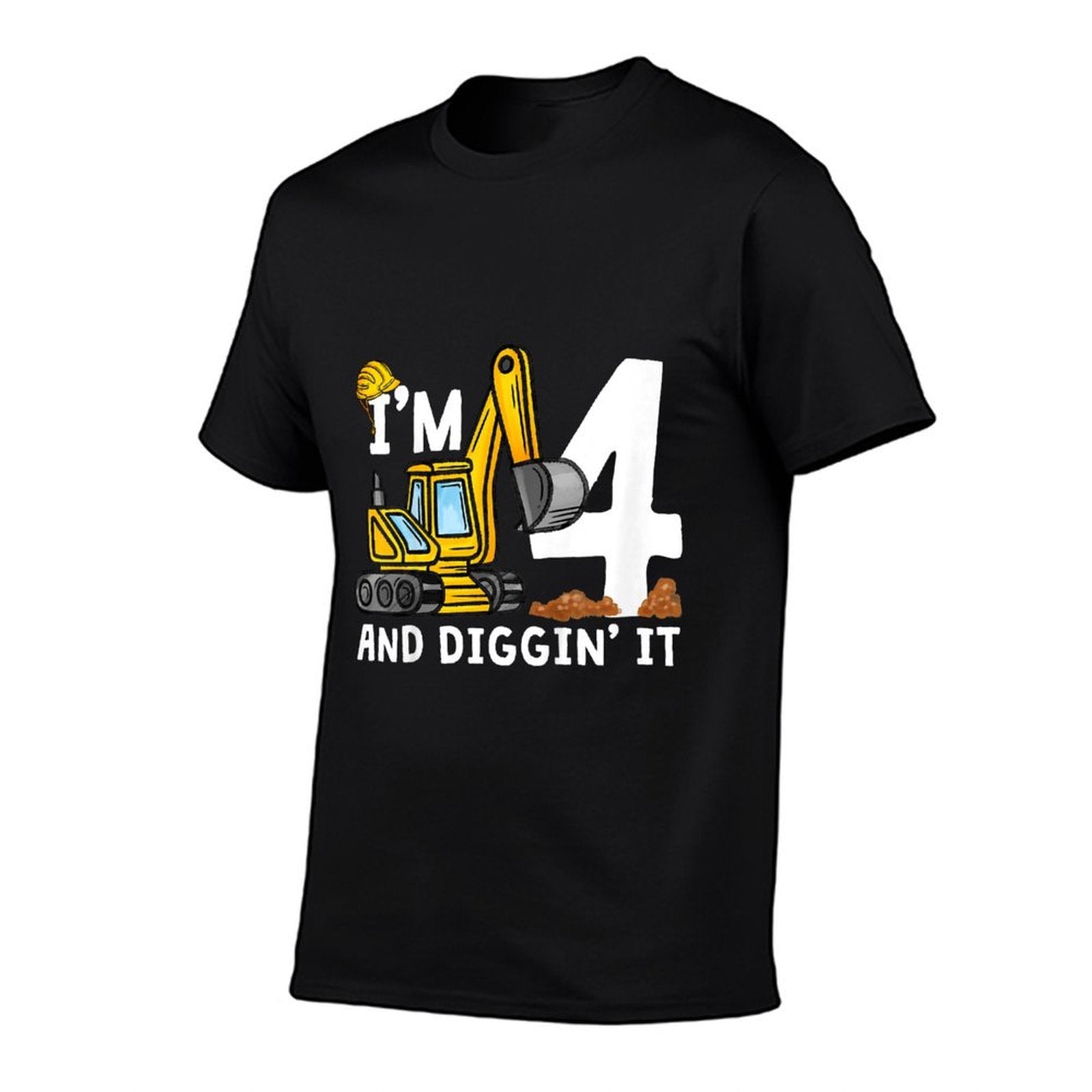 4th Construction Birthday I'm 4 And Digging It 4 Years Old  Eco-friendly Material T-Shirt
