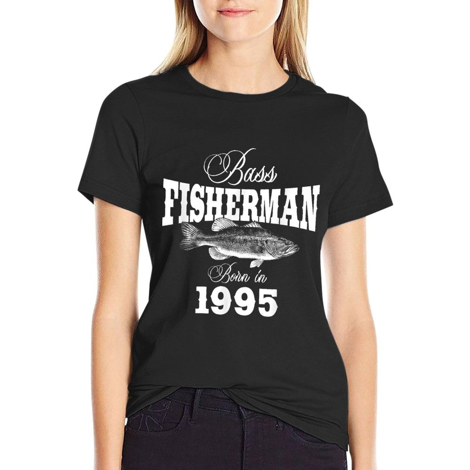 30 Year Old Fisherman Fishing 1995 30th Birthday  Cotton T-Shirt