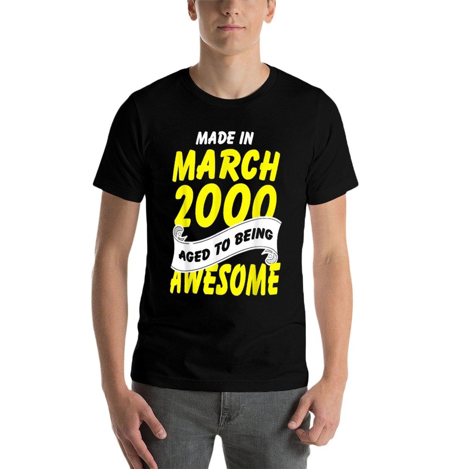 20th Birthday Made In March 2000 To Awesome  Lightweight T-Shirt