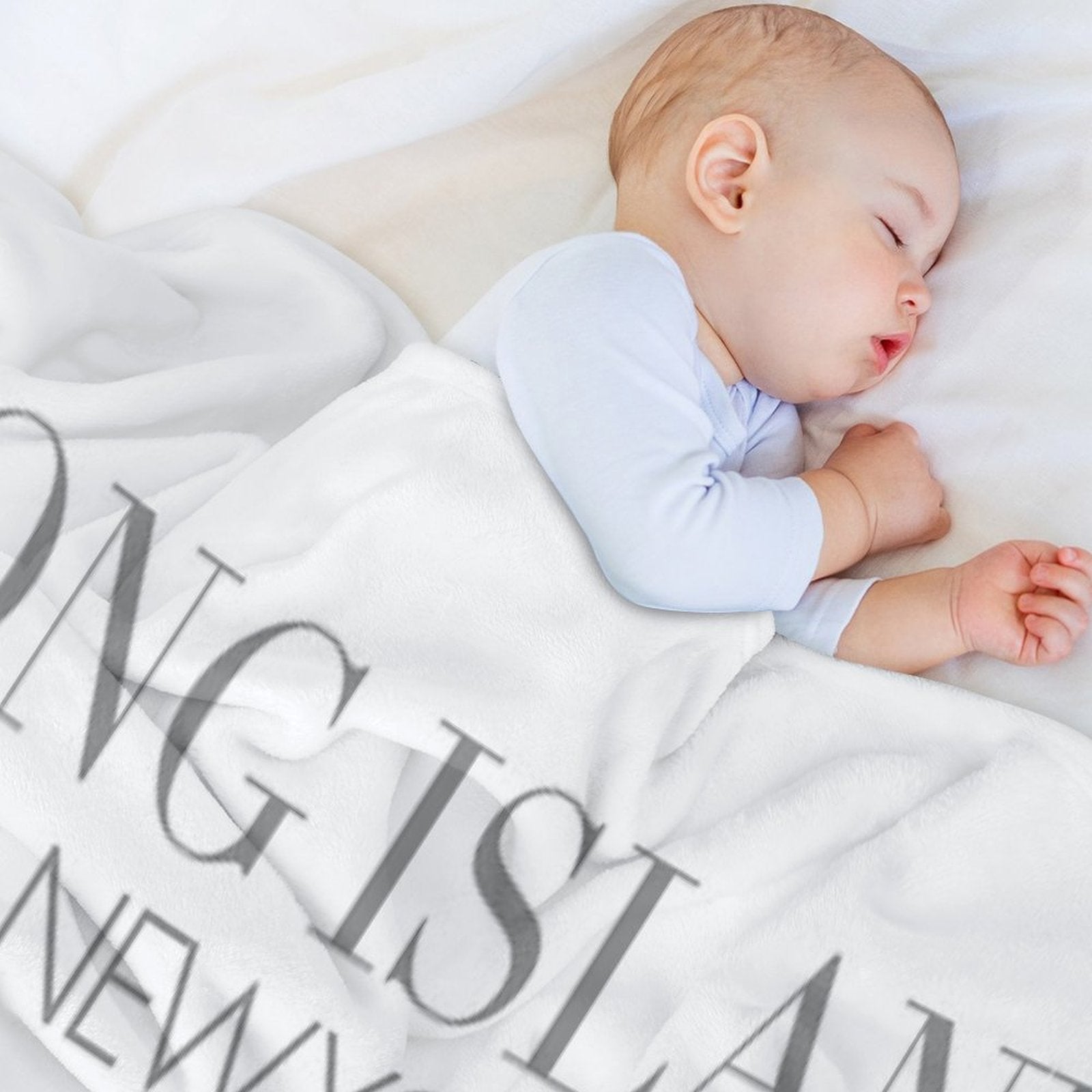 Long Island Map Machine-washable Throw Blanket