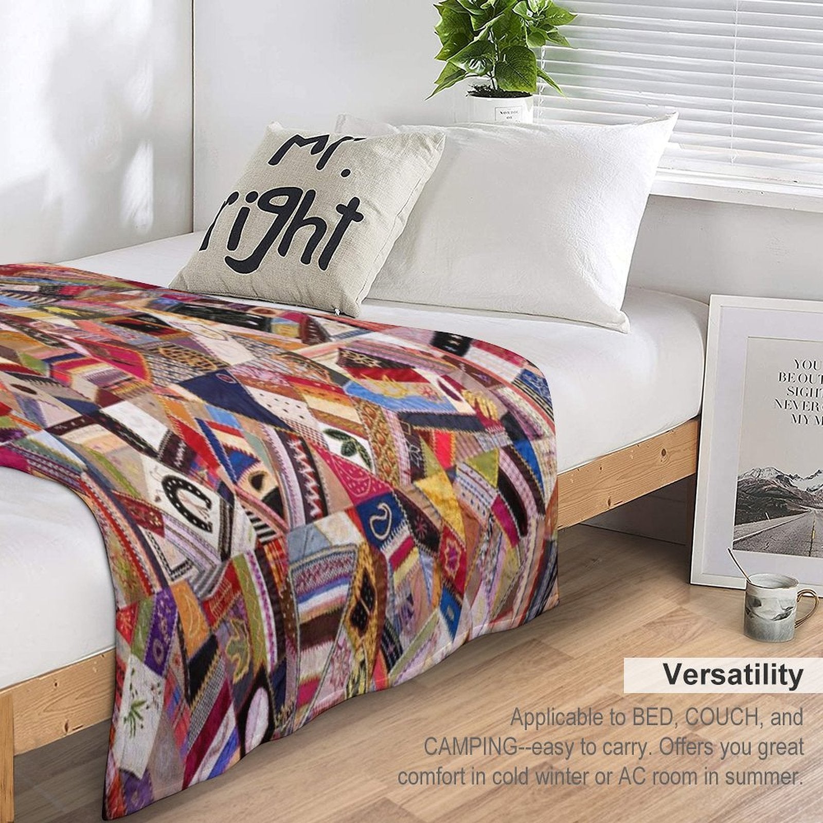 Quilt Top Versatility Throw Blanket