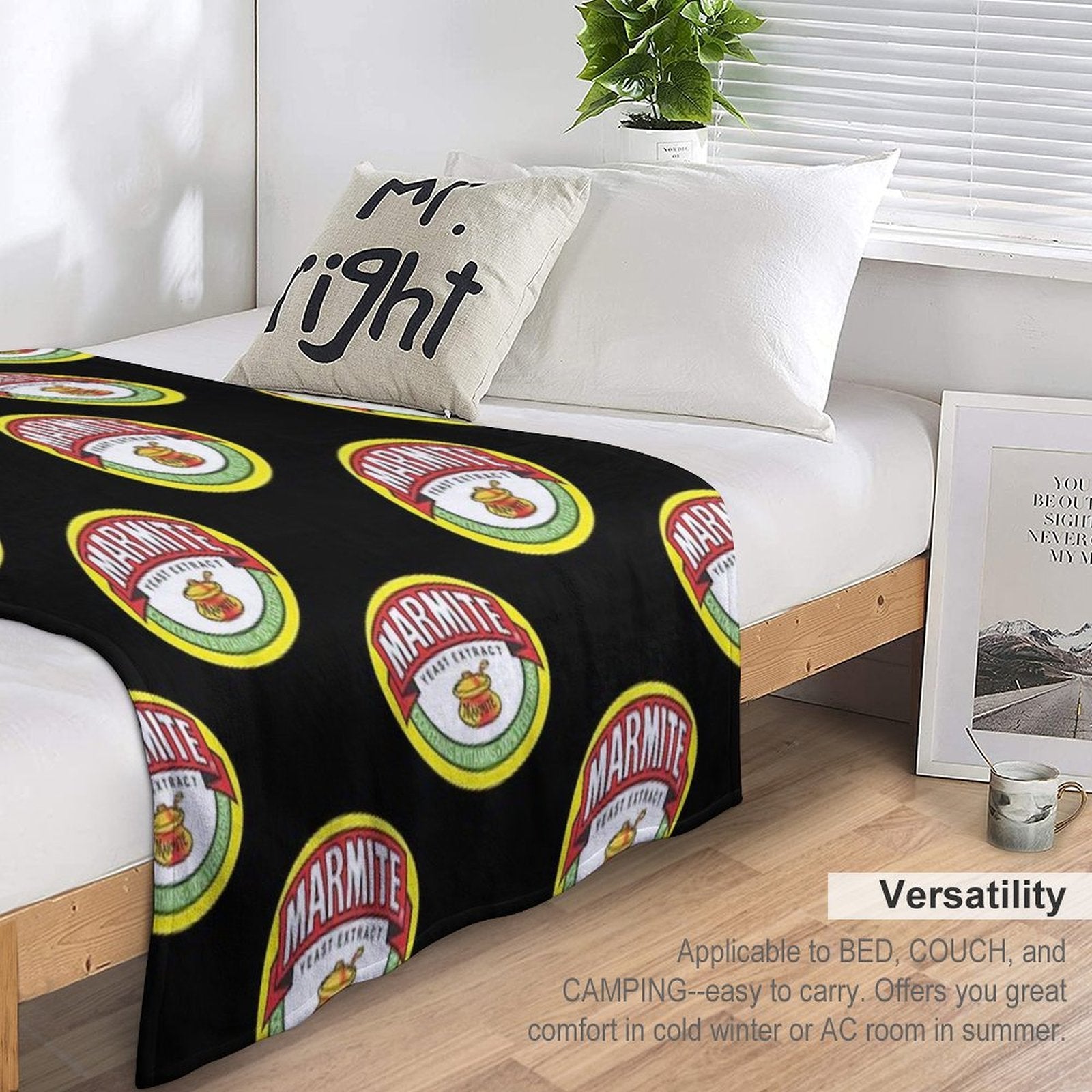Marmite Logos Multi-functional Throw Blanket
